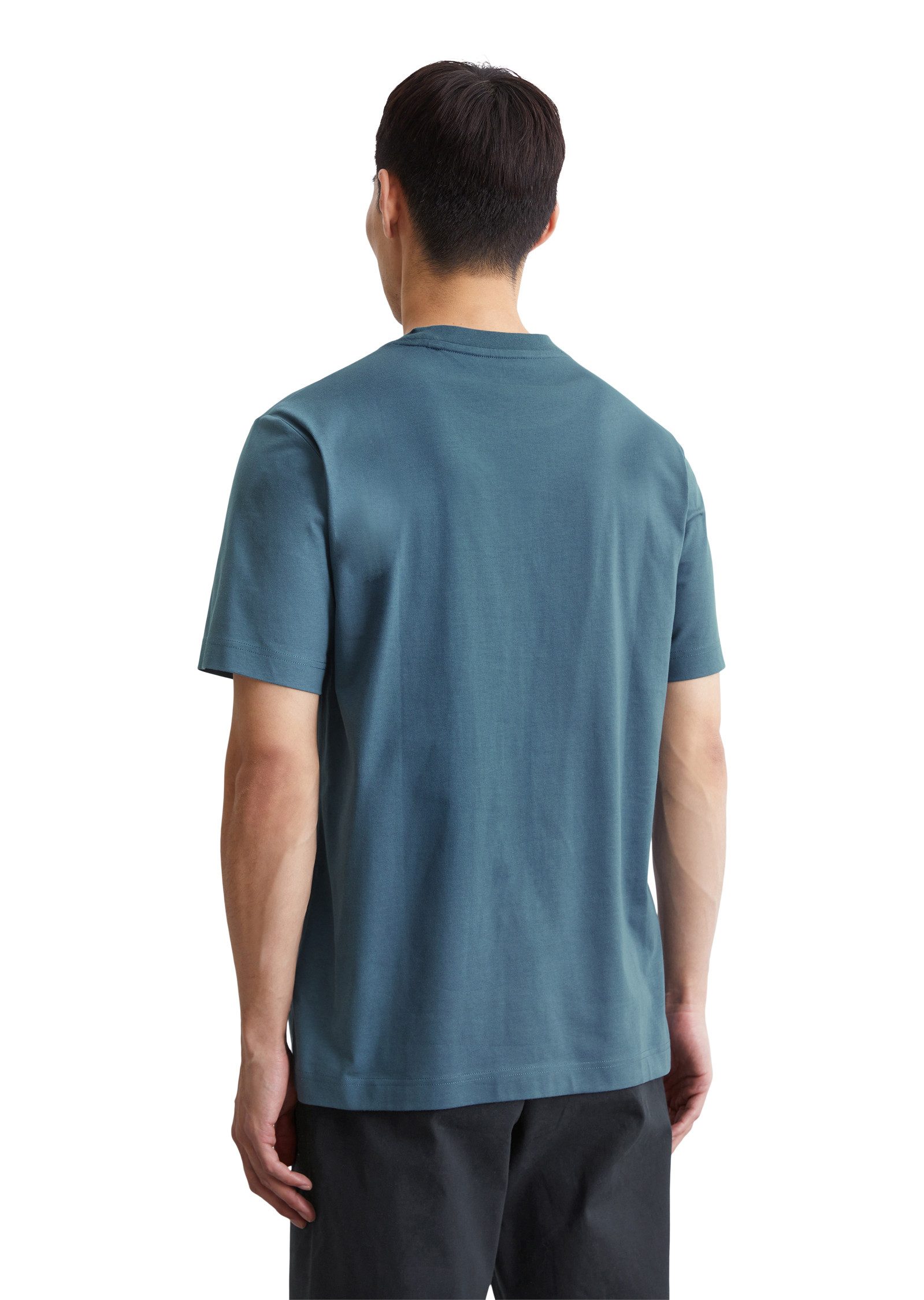 Marc O'Polo T-shirt met tonale label-print aan de voorkant