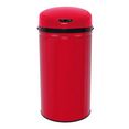 echtwerk vuilnisemmer inox red infraroodsensor, romp van edelstaal, inhoud 42 liter (2-delig) rood