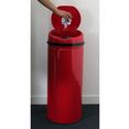 echtwerk vuilnisemmer inox red infraroodsensor, romp van edelstaal, inhoud 42 liter (2-delig) rood