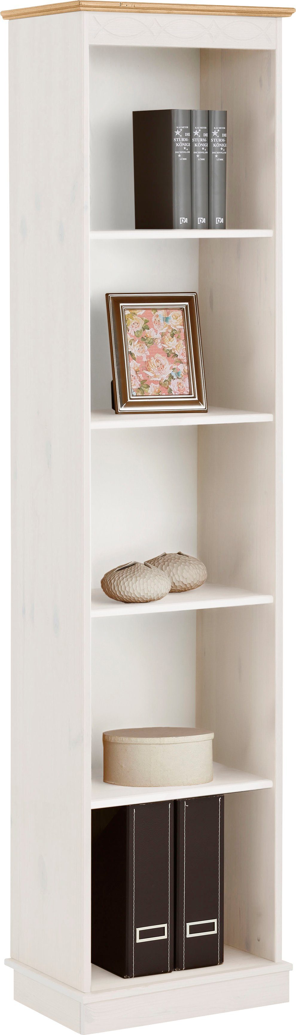 Home affaire Boekenkast Indra van massief dennenhout, in verschillende hoogtes, met fsc®