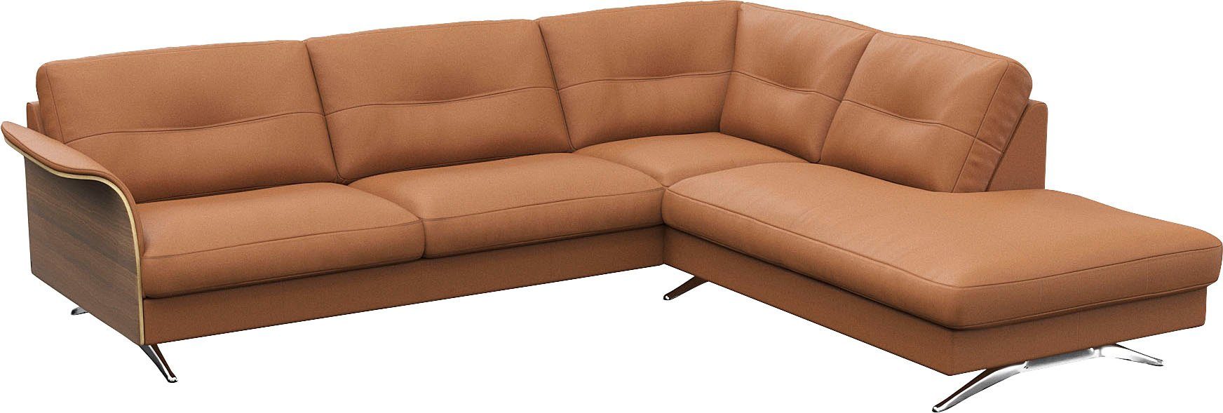 FLEXLUX Hoekbank Glow, super comfortabel door hoogwaardige zitconstructie met binnenvering, L-vorm