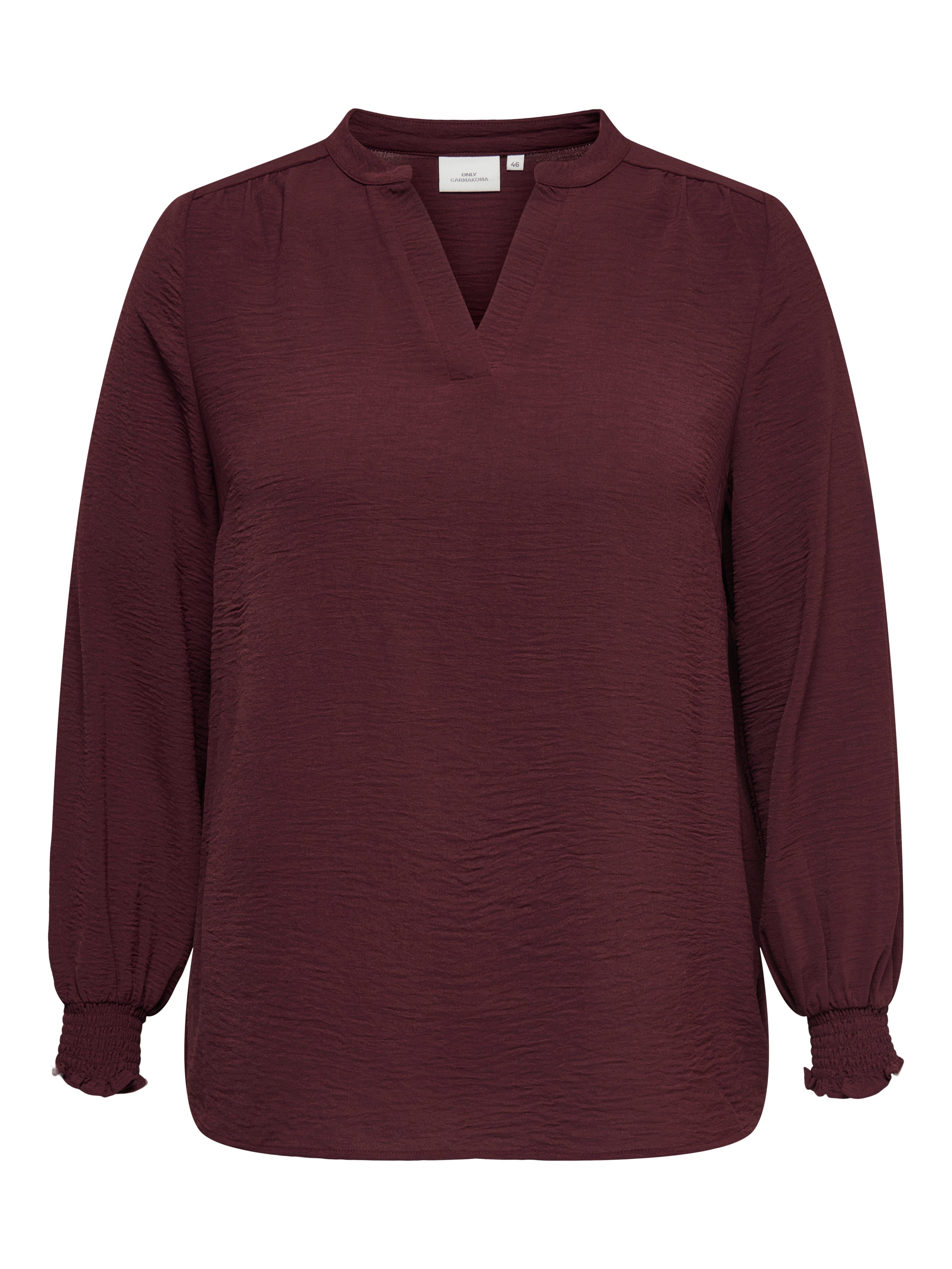 ONLY CARMAKOMA Shirtblouse CARMETTA LIFE V-NECK TOP WVN NOOS