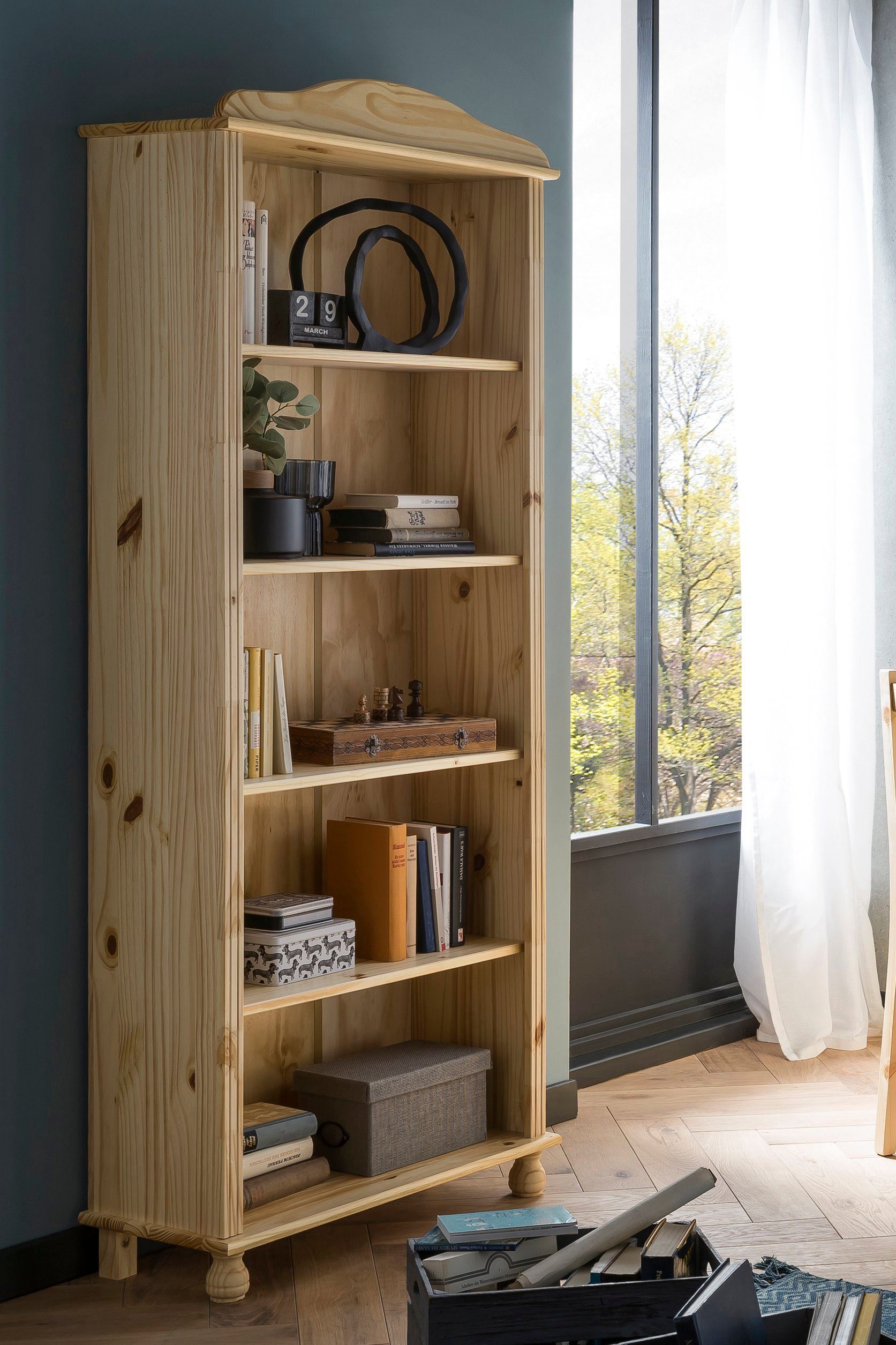 Home affaire Boekenkast Chur met gedraaide poten