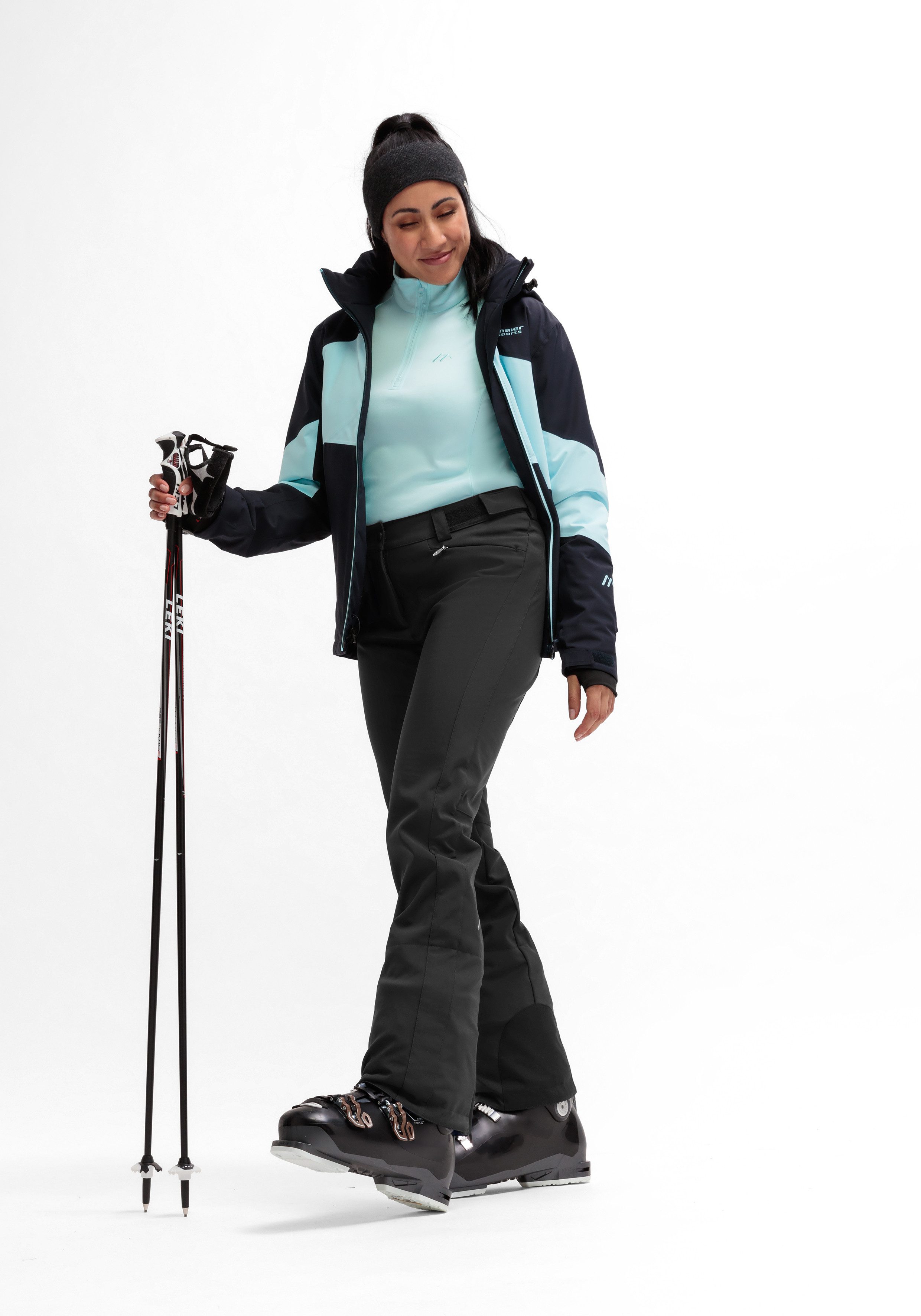 Maier Sports Skibroek Mary 2.0 Dames Softshellbroek, ademend en winddicht, Slim Fit