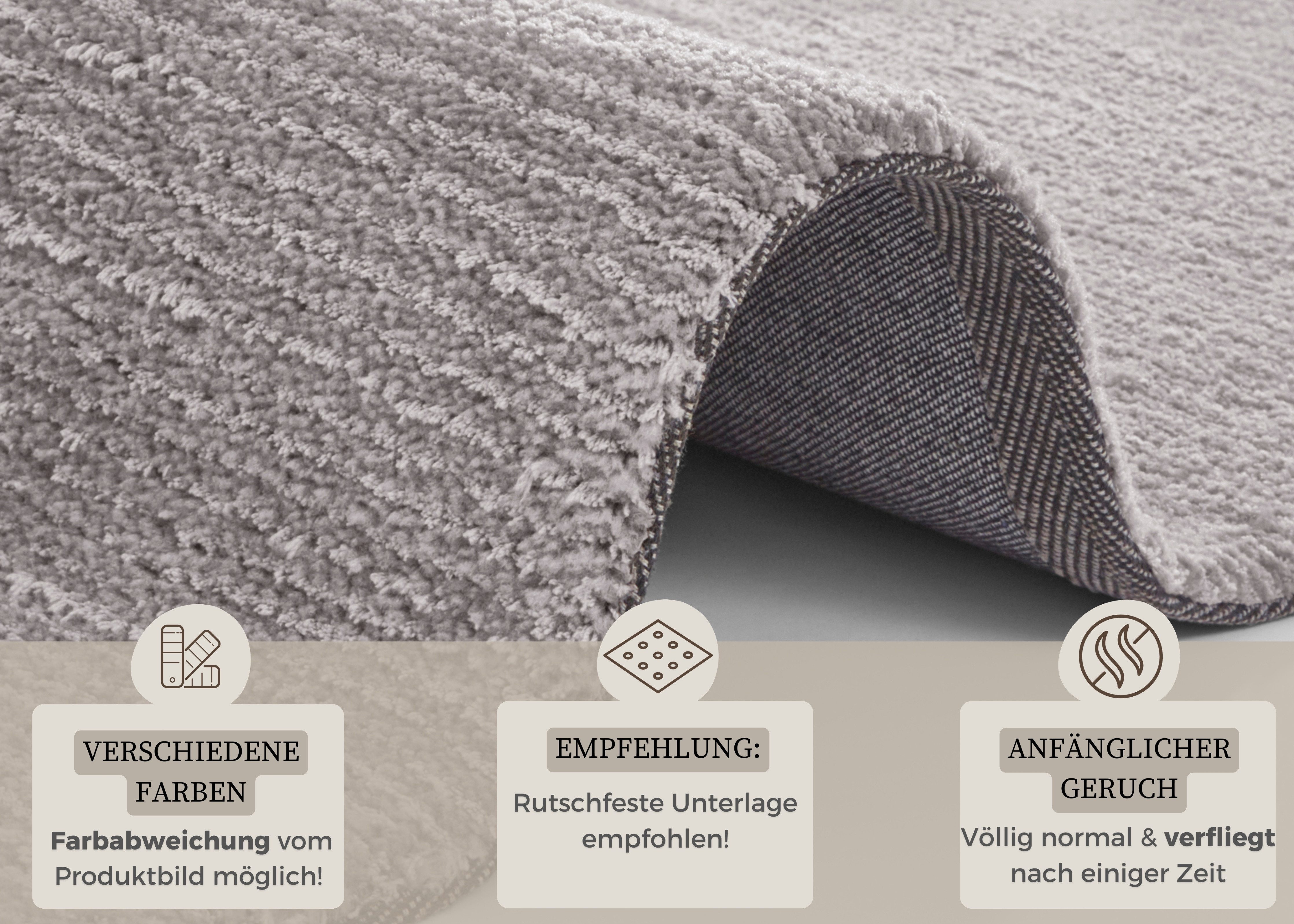 HANSE Home Vloerkleed Supersoft Kortpolig, loper modern, effen, woonkamer, slaapkamer