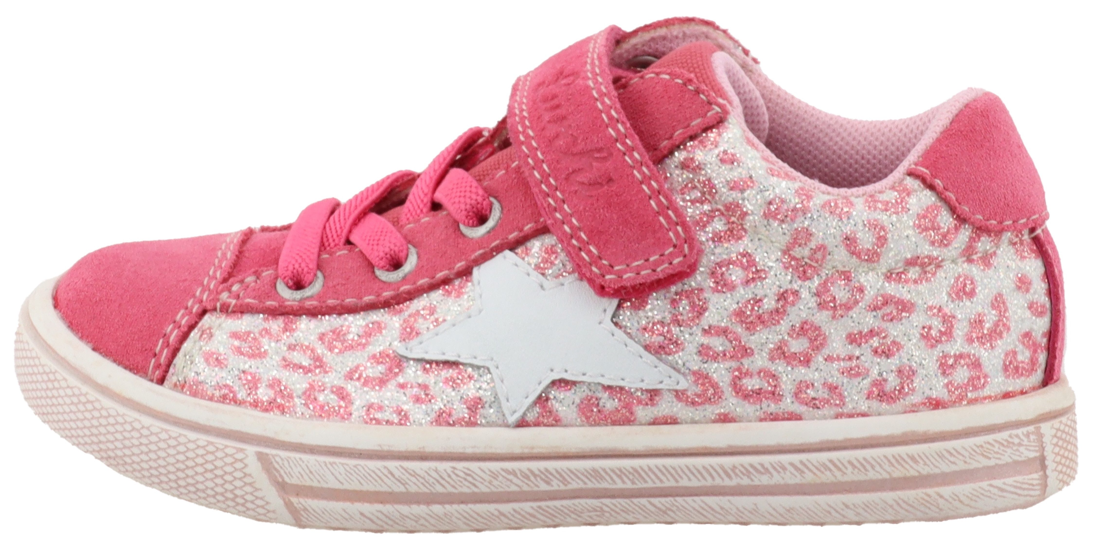Lurchi Sneakers Salita , veterschoen in dieren-look, maat sjabloon te downloaden