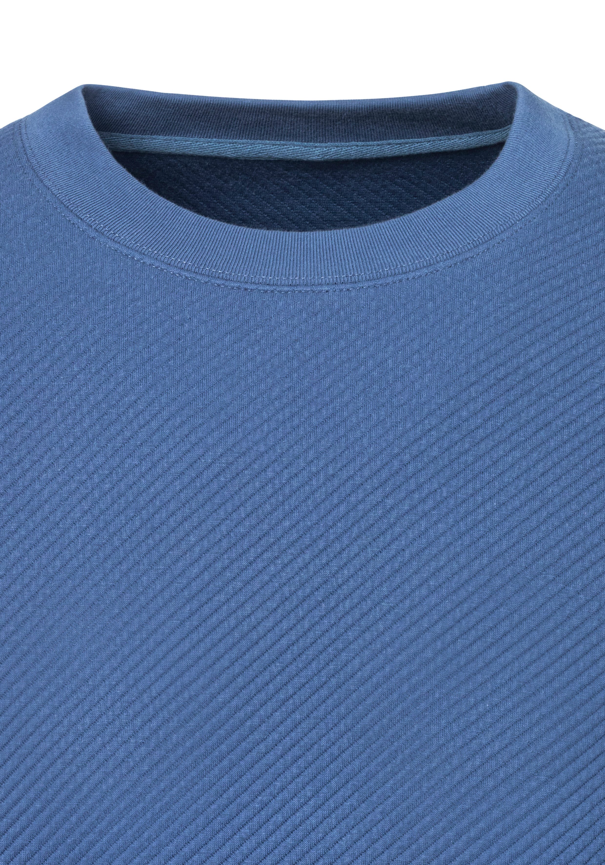 John Devin Sweatshirt Lange mouwen, sweatshirt met structuur, ronde hals, katoenmix