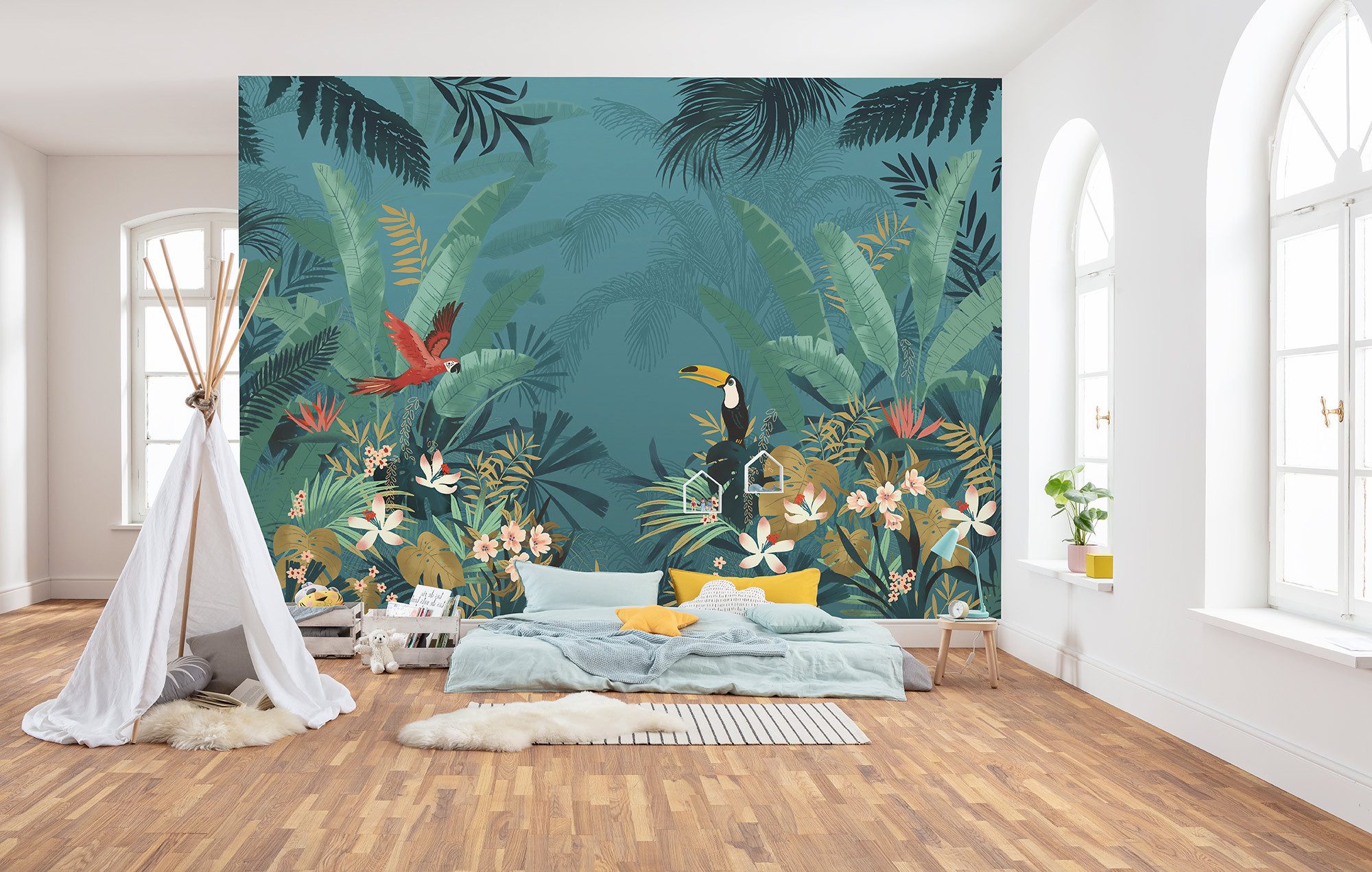 Komar Fotobehang Enchanted Jungle 38 mm dikte, diepte 60 cm (1 stuk)