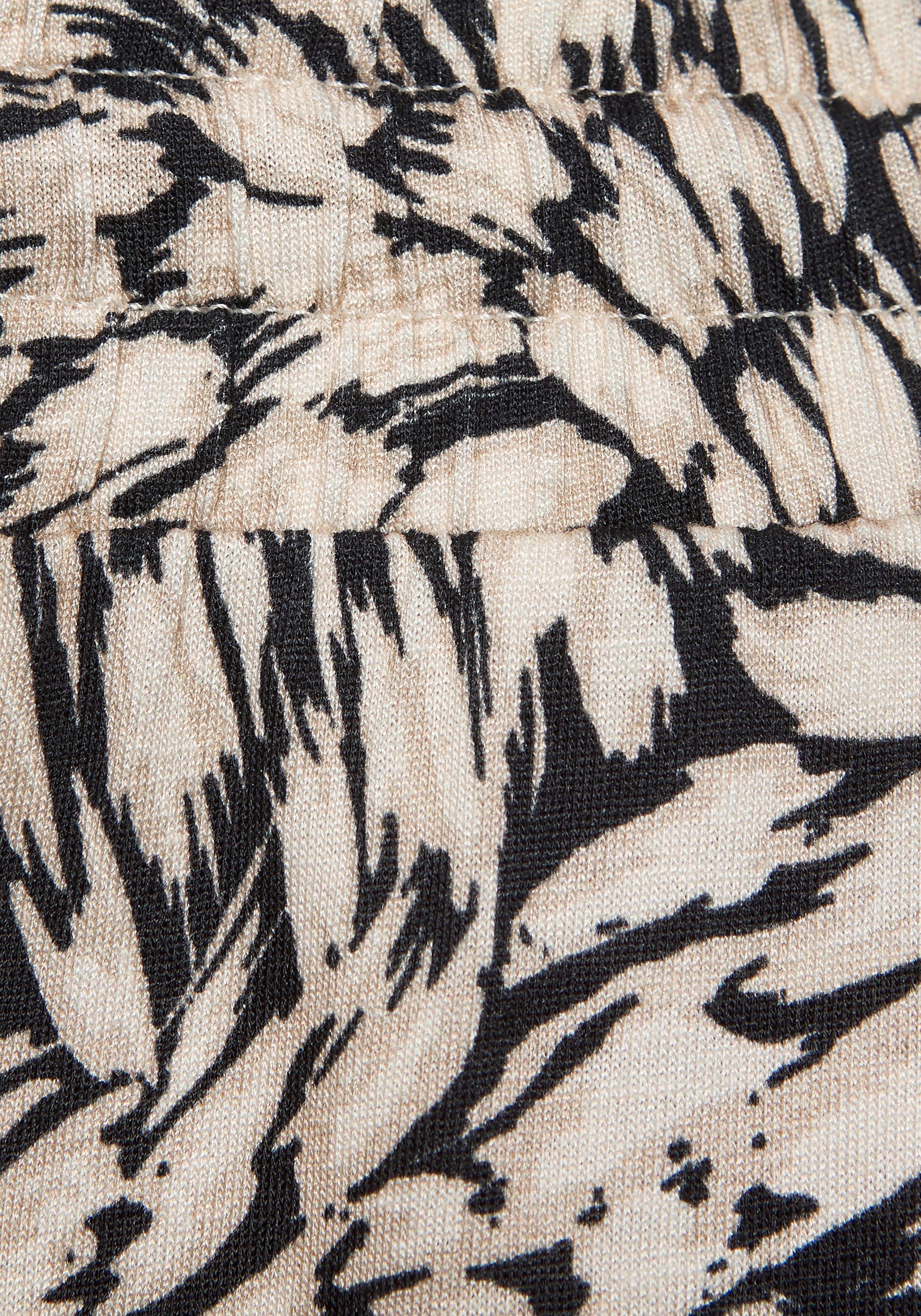 Buffalo Jerseybroek met alloverprint zomerse broek met zakken strandbroek