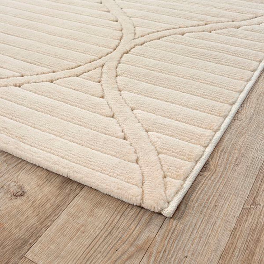 The carpet Vloerkleed Parma moderne woonkamer tapijt geschikt voor buiten, dichte pool
