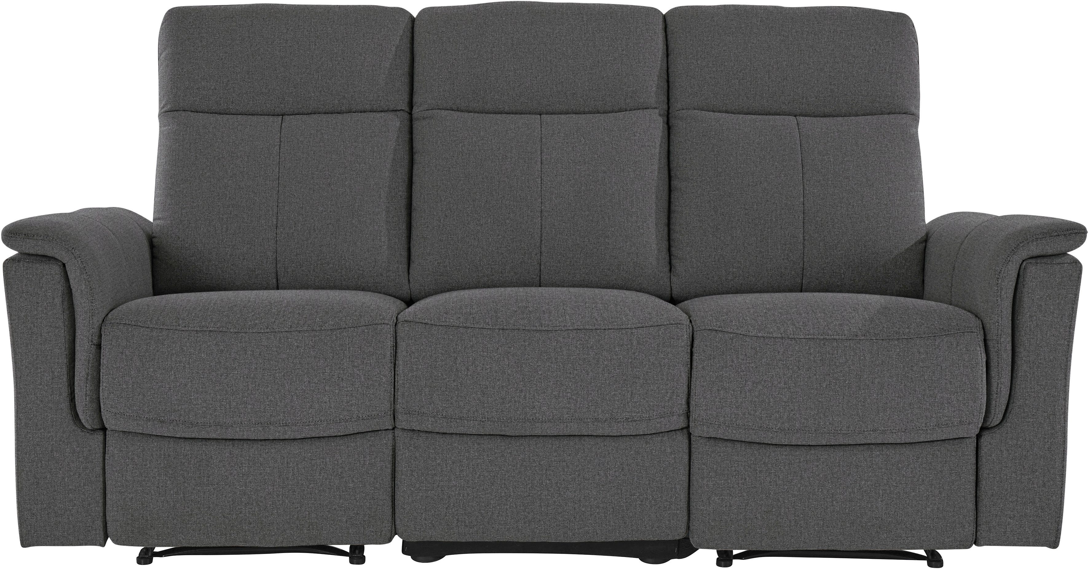 Home affaire 3-zitsbank Southbrook met handmatige en elektrische relaxfunctie