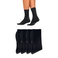 h.i.s basic sokken met een hoog katoengehalte (4 paar) zwart