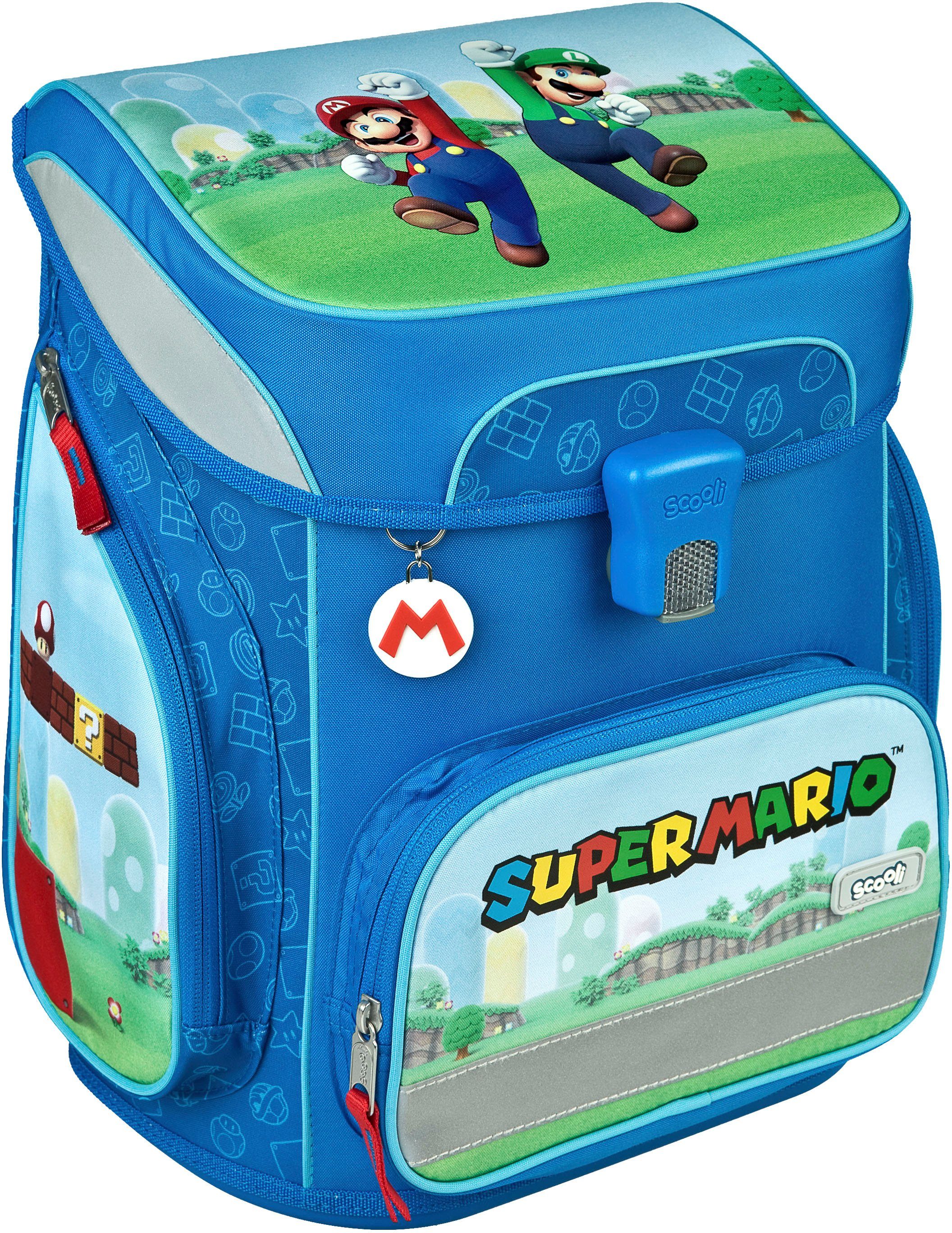 Scooli Schooltas EasyFit, Super Mario (set, 5-delig)