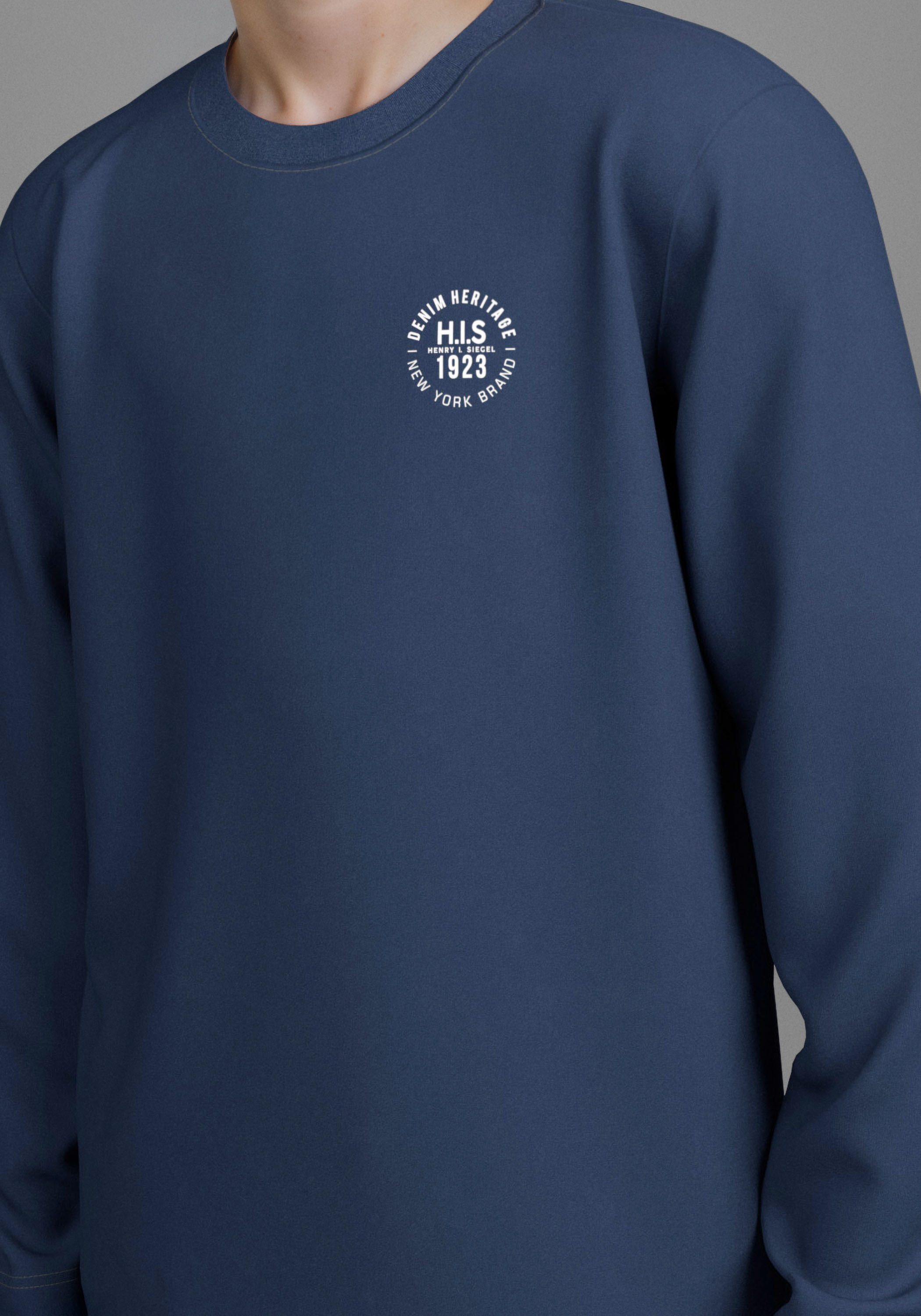 H.I.S Shirt met lange mouwen 2-pack shirts met logo-opdruk (set, 2-delig, 2)