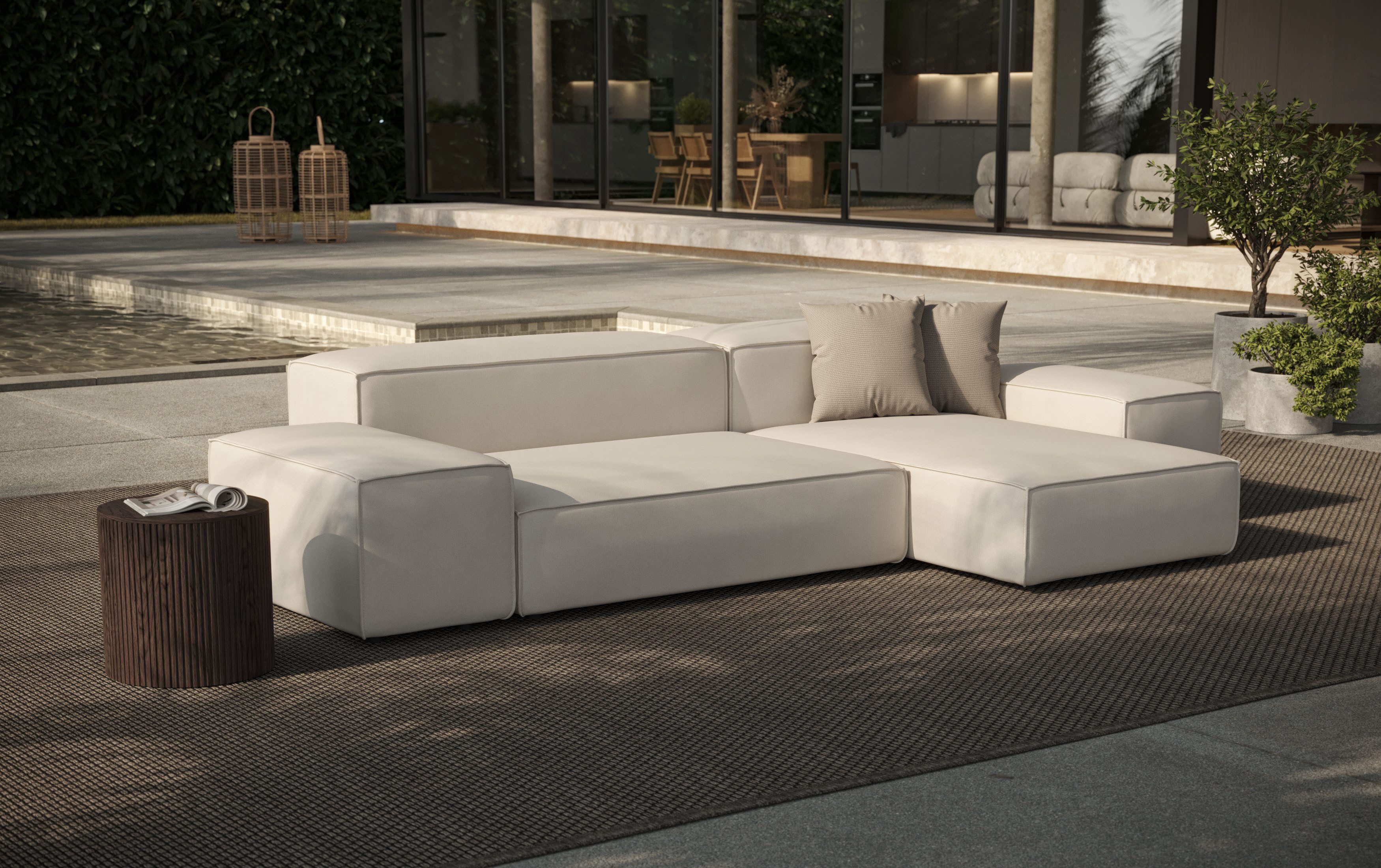 designwerk Hoekbank Puzzle, Designsofa für Indoor und Outdoor, bequem, modular