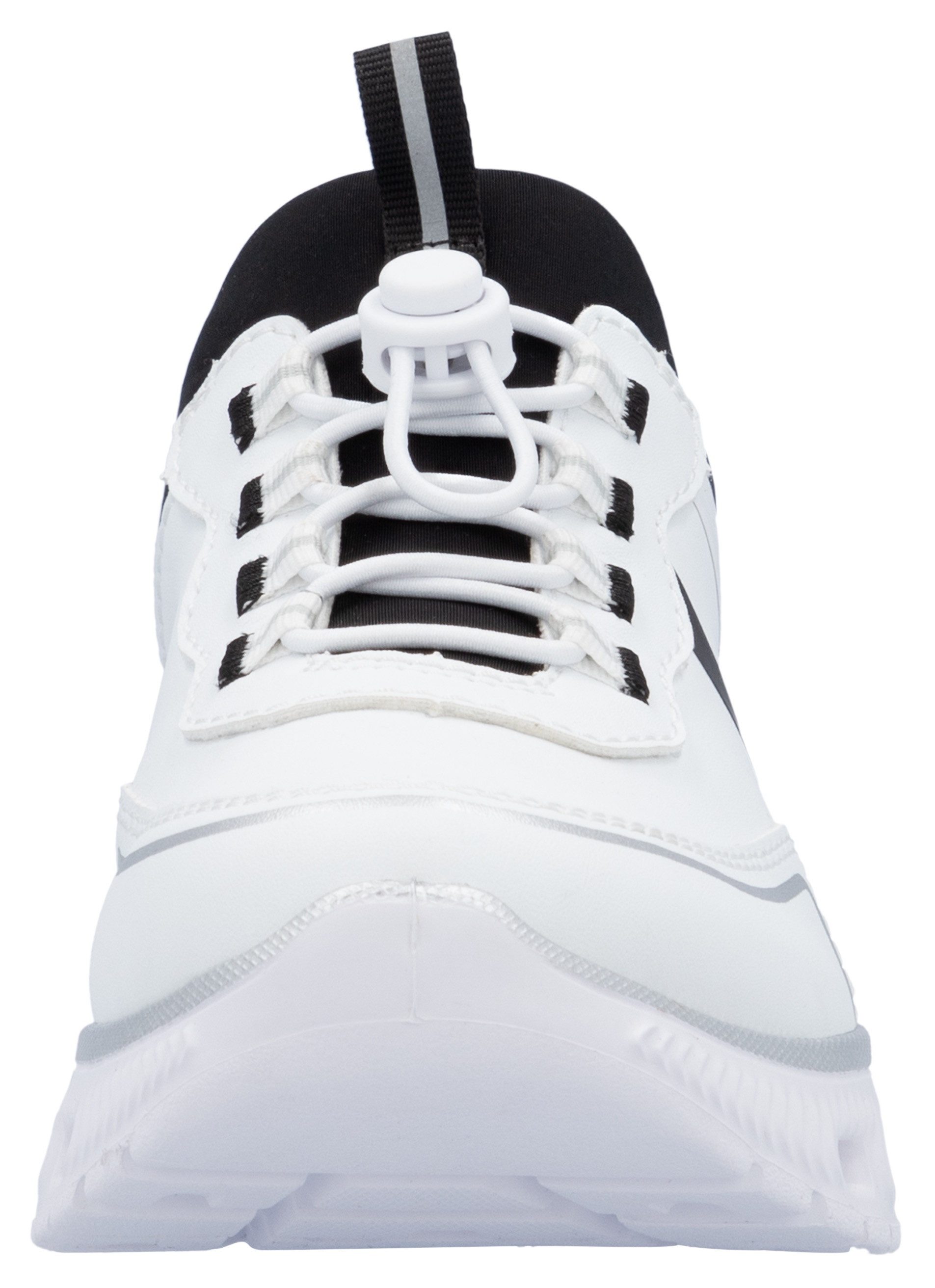 RIEKER Sport Slip-on sneakers EDINA Chunky slipper, vrijetijdsschoen in vegan verwerking