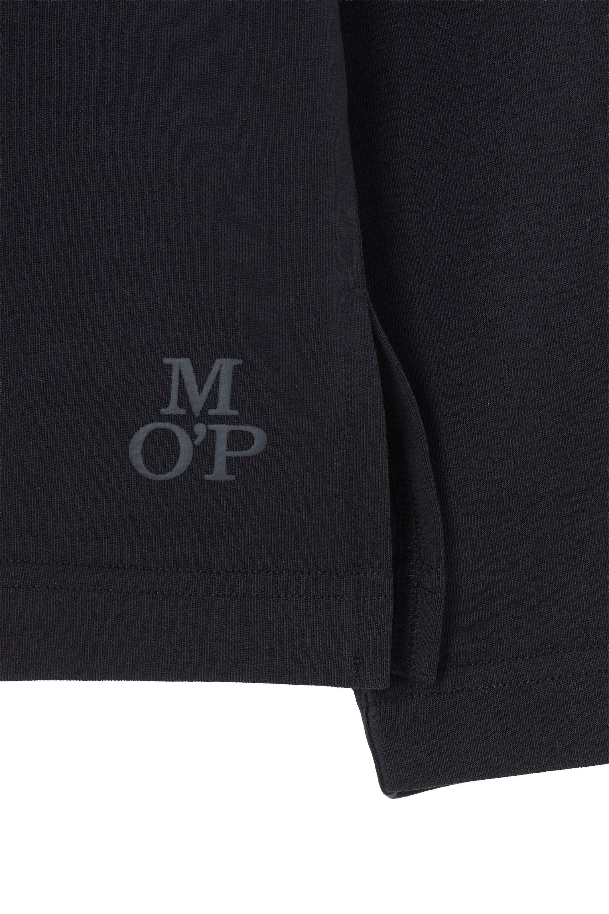 Marc O'Polo Poloshirt met lange mouwen Heavy Jersey-Woven met sportief kraagontwerp
