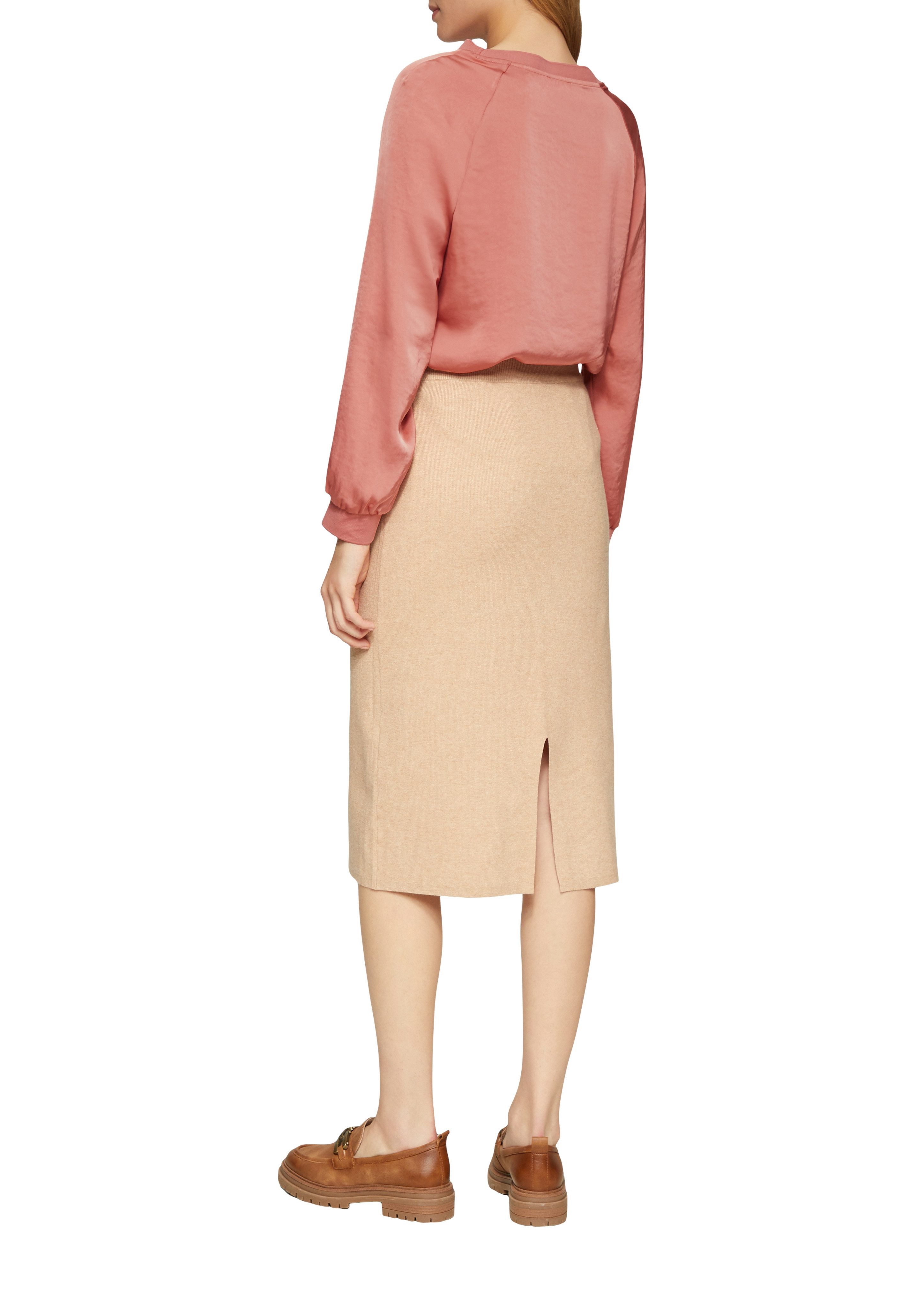 s.Oliver Blouse met lange mouwen in satijnkwaliteit