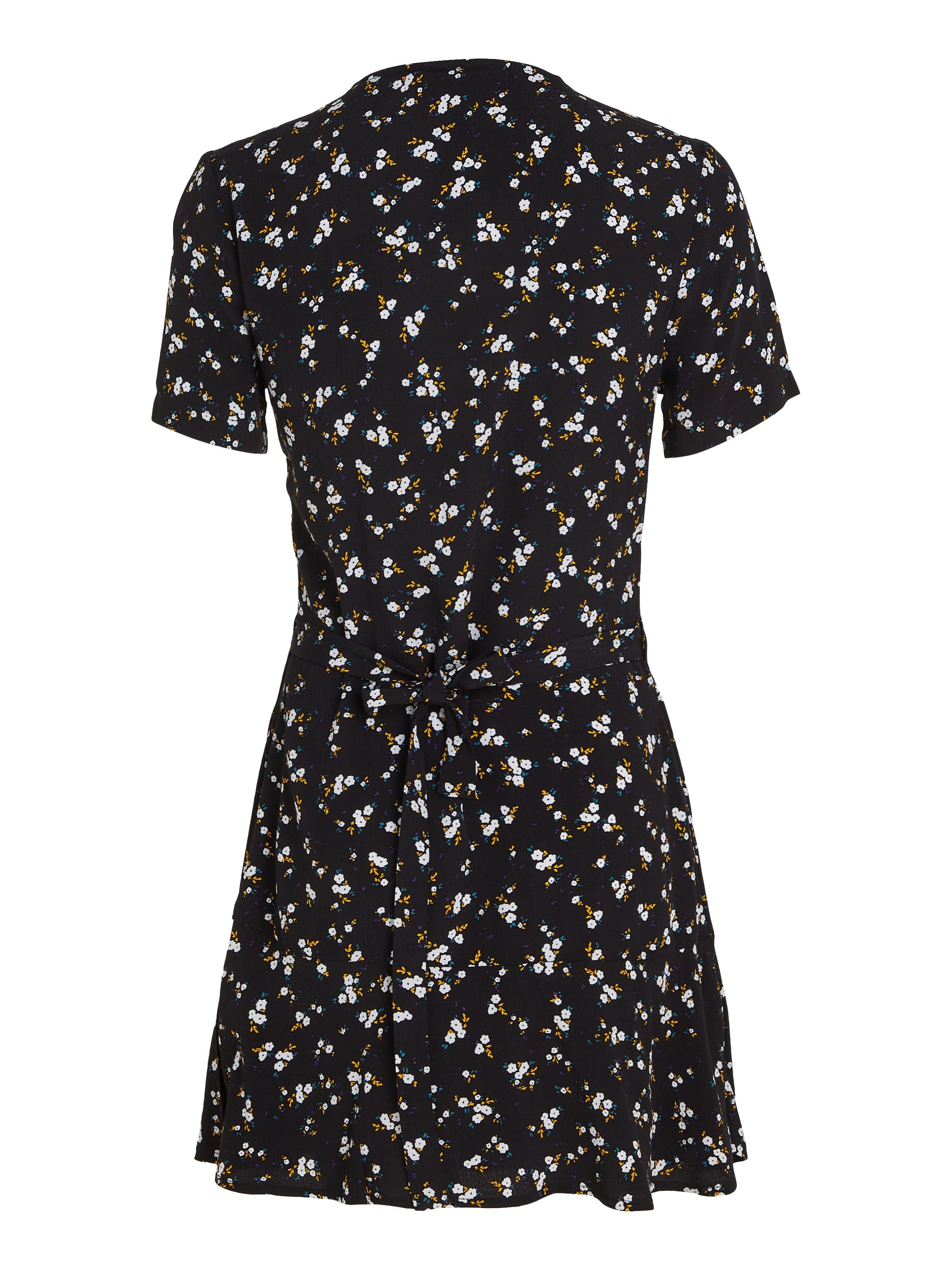 TOMMY JEANS Wikkeljurk TJW FLORAL RUFFLE WRAP DRESS