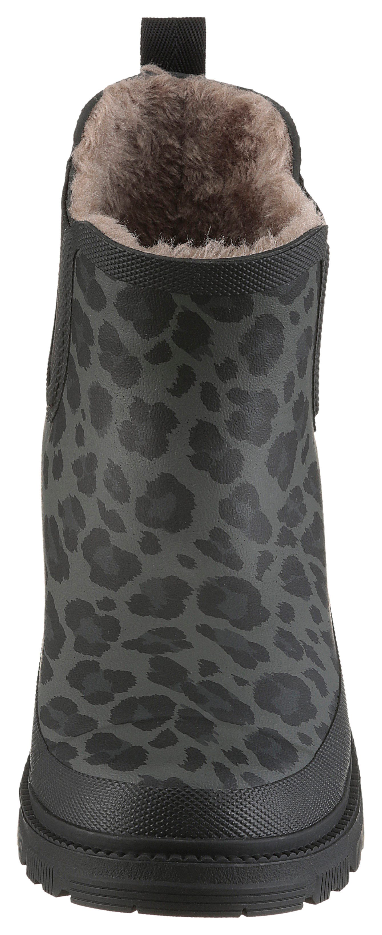 VERBENAS Chelsea-boots Lua Mate Gummistiefelette, instaplaarzen, winterlaarzen in leo-optiek
