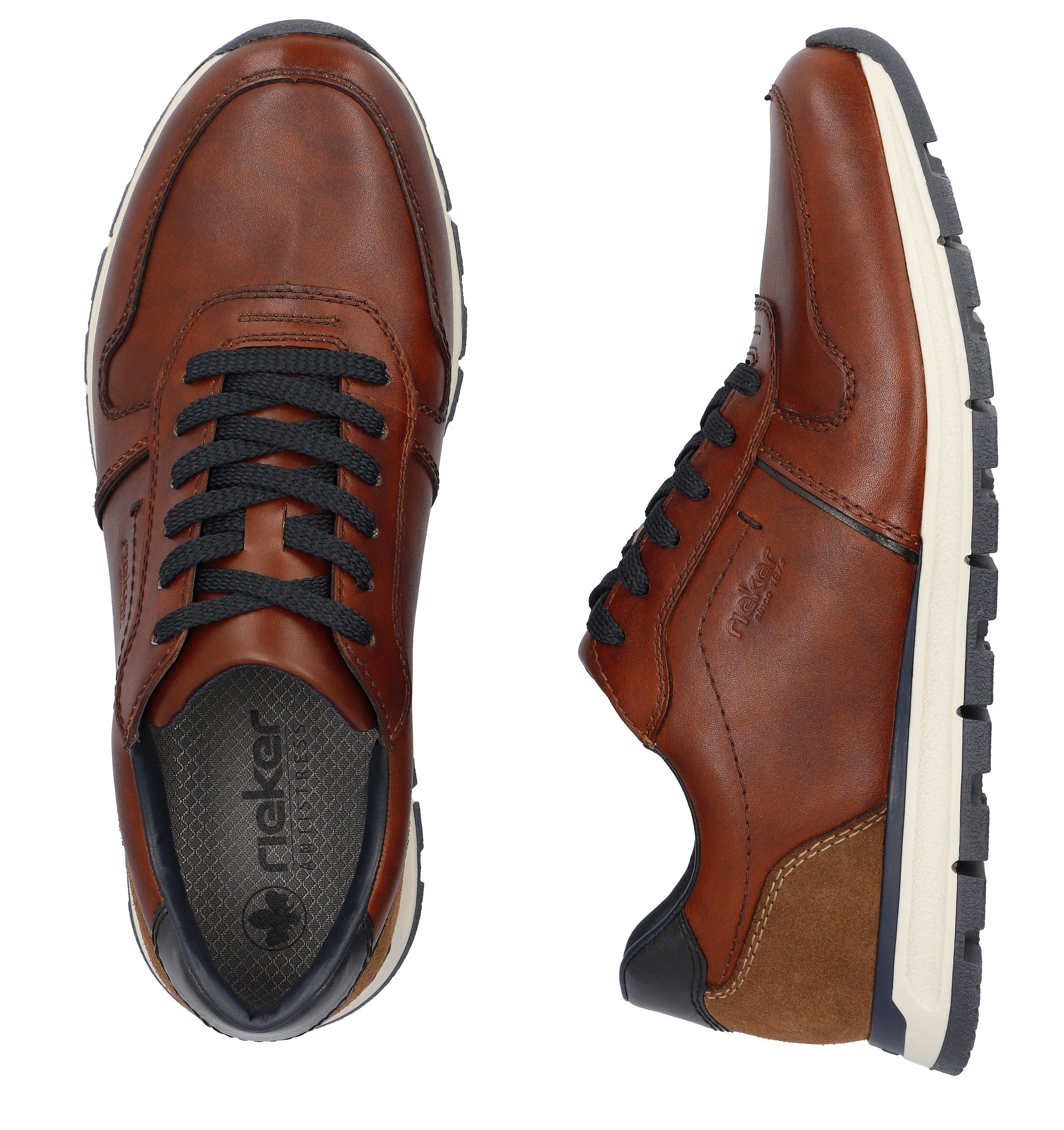 Rieker Sneakers met memocup binnenzool, vrijetijdsschoen, lage schoen, veterschoen