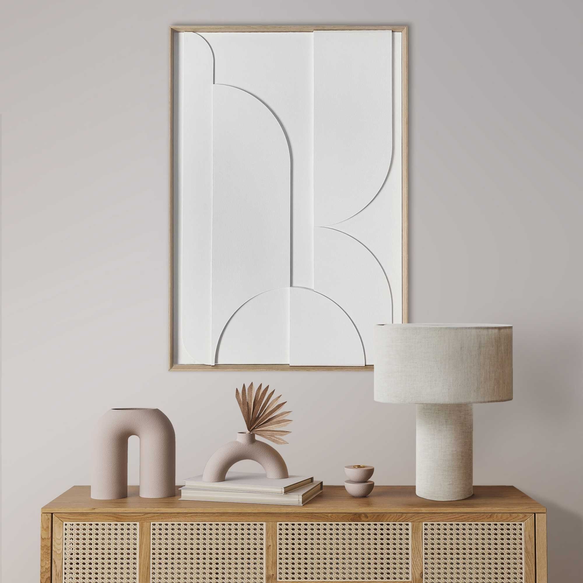 LeGer Home by Lena Gercke Wanddecoratie Puzzeled in 3d-reliefpatroon, handgemaakt