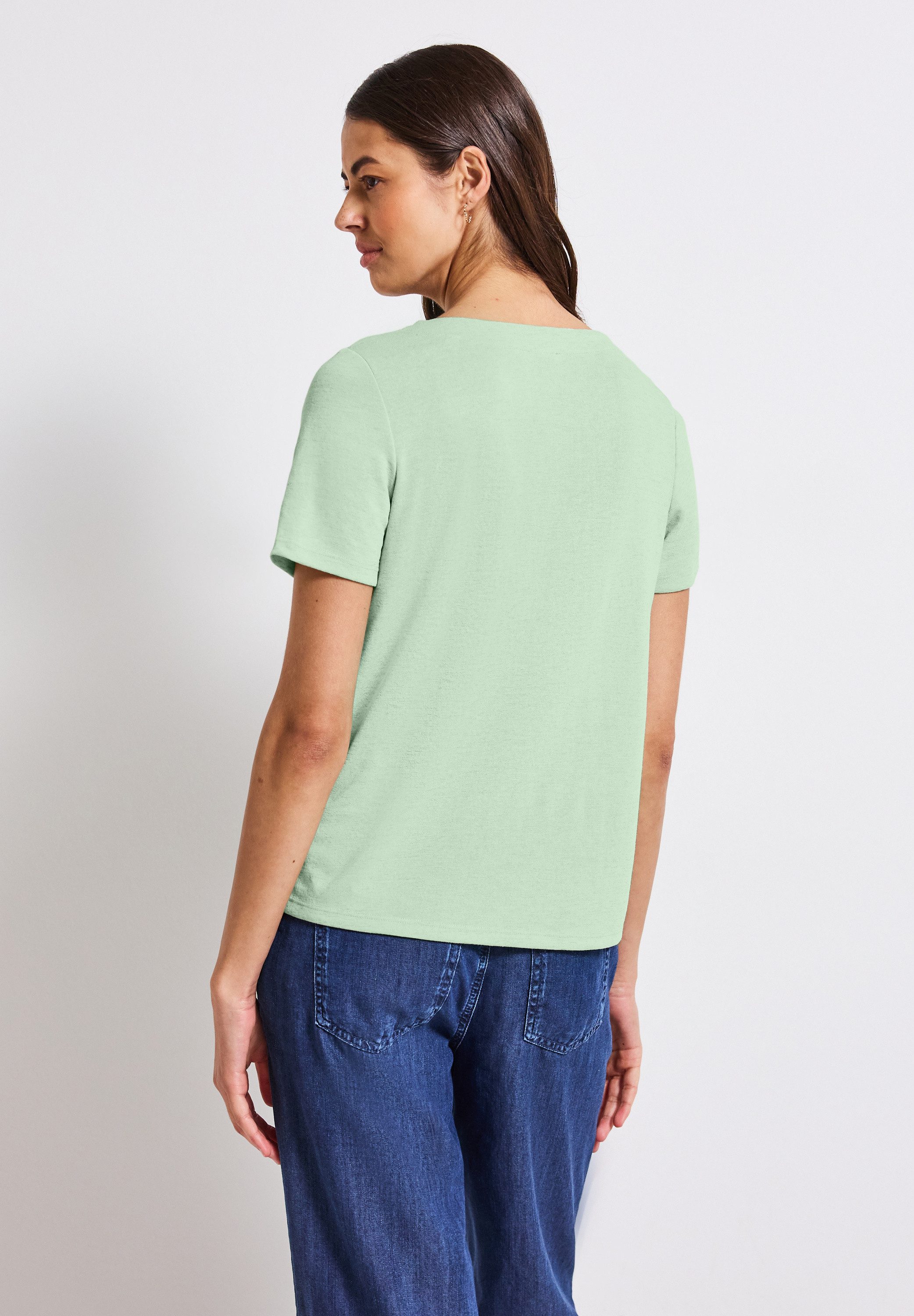 STREET ONE T-shirt met haakdetails en viscose