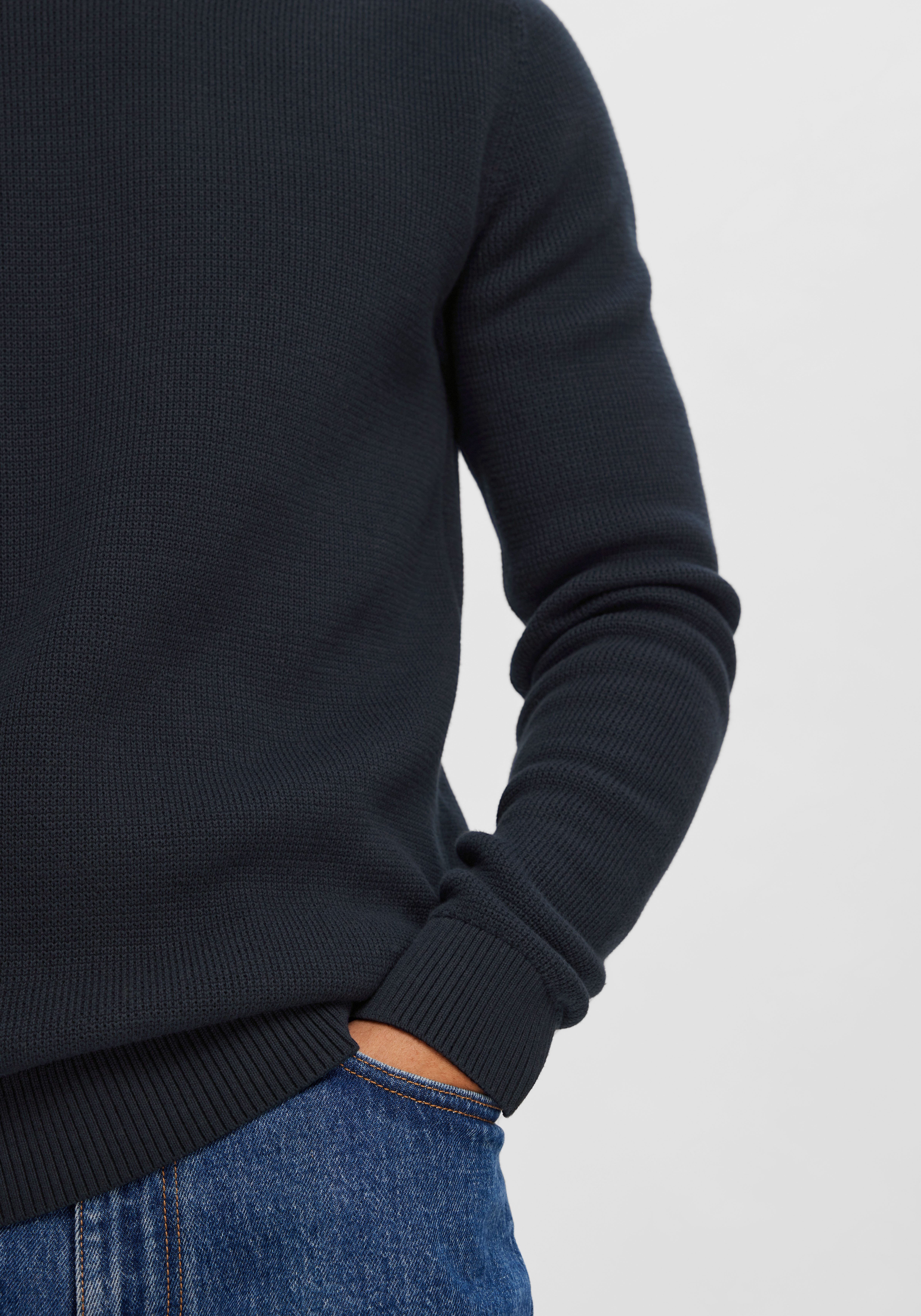 SELECTED HOMME Trui met ronde hals SLHDANE LS KNIT STRUCTURE CREW NECK NOOS