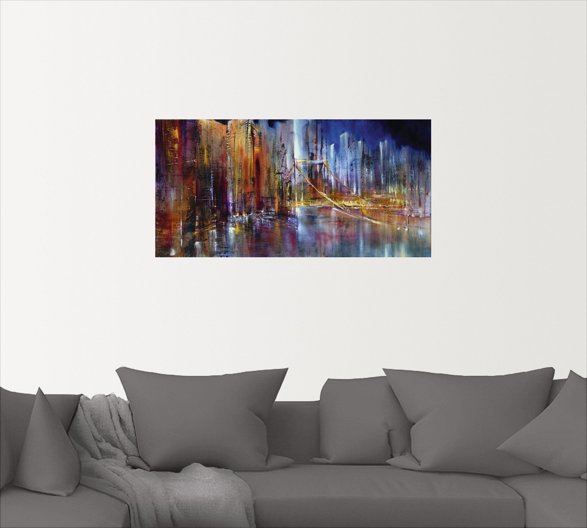 Artland Artprint Stadsbeeld I als artprint van aluminium, artprint op linnen, muursticker, verschillende maten
