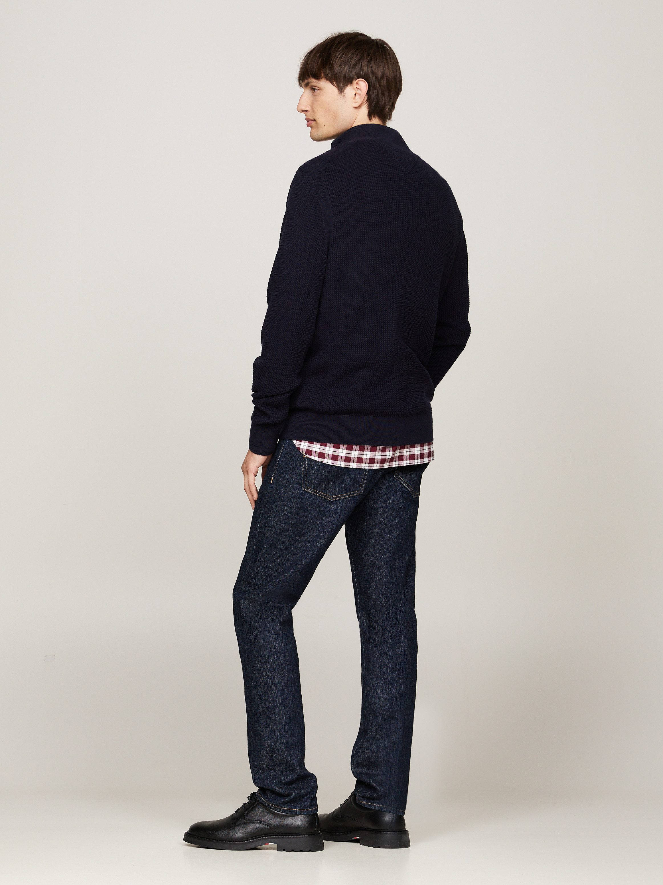 Tommy Hilfiger Schipperstrui STRUCTURE ZIP MOCK