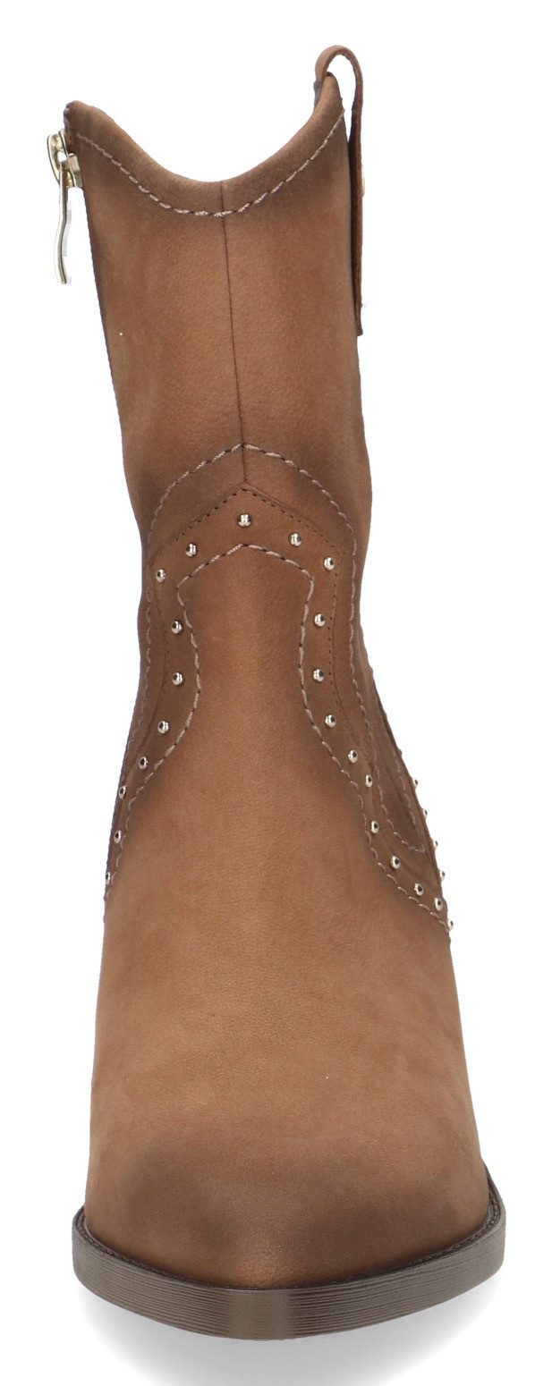 Caprice Cowboylaarsjes , blokhak, western enkellaarsjes, westernlaarzen versierd met studs