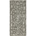 myflair moebel  accessoires hoogpolige loper temara shag tapijtloper, geweven, scandi design, ideaal in de hal  slaapkamer grijs