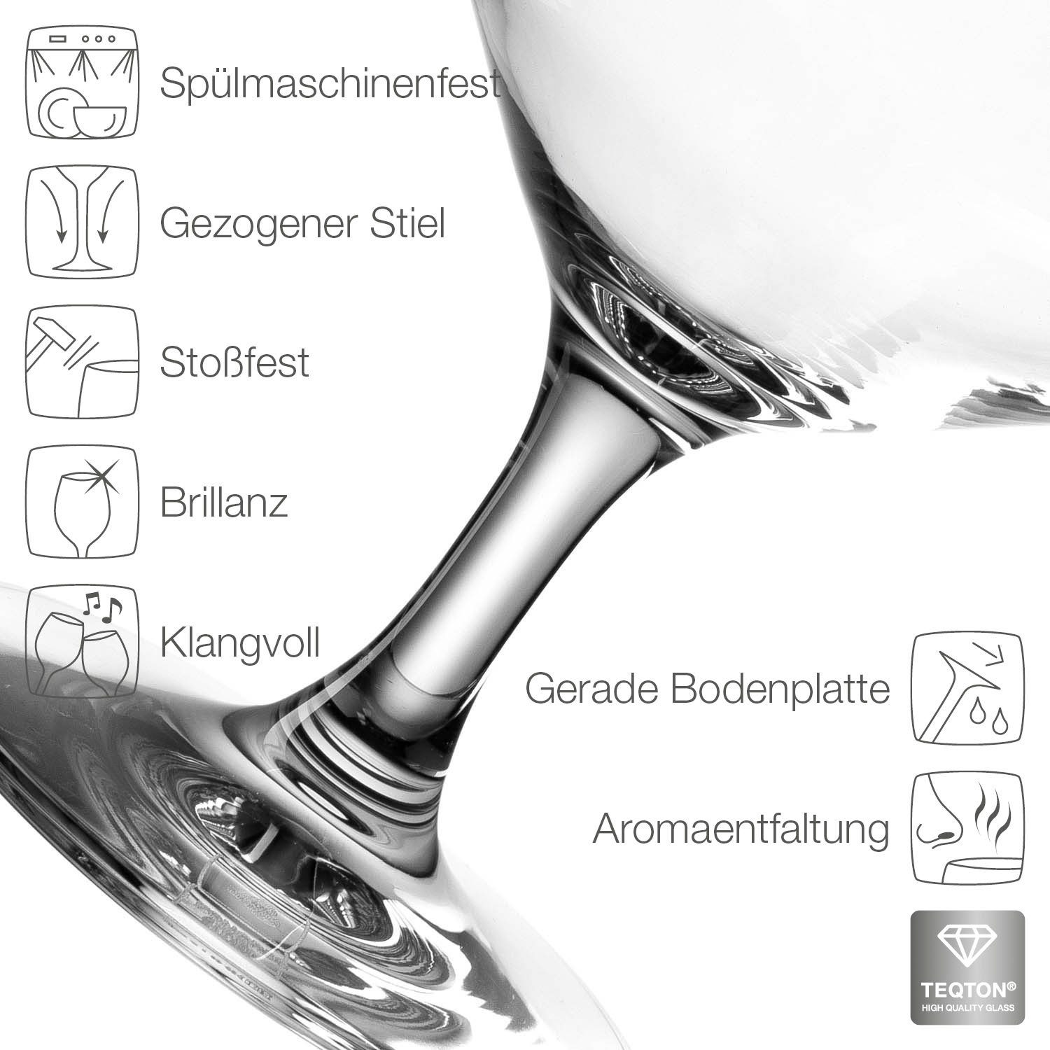 LEONARDO Bierglas Puccini 410 ml(set, 6-delig)