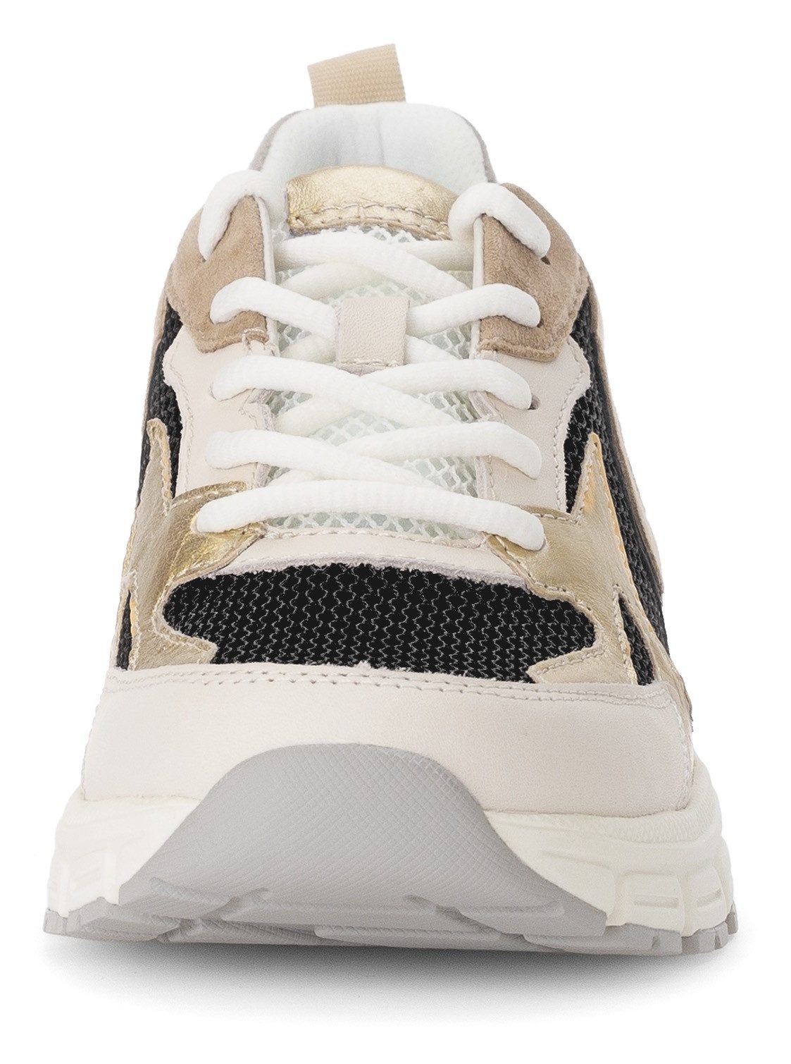 Gabor Sneakers met sleehak Florence , vrijetijdsschoen, lage schoen, veterschoen in comfortwijdte g (= breed)