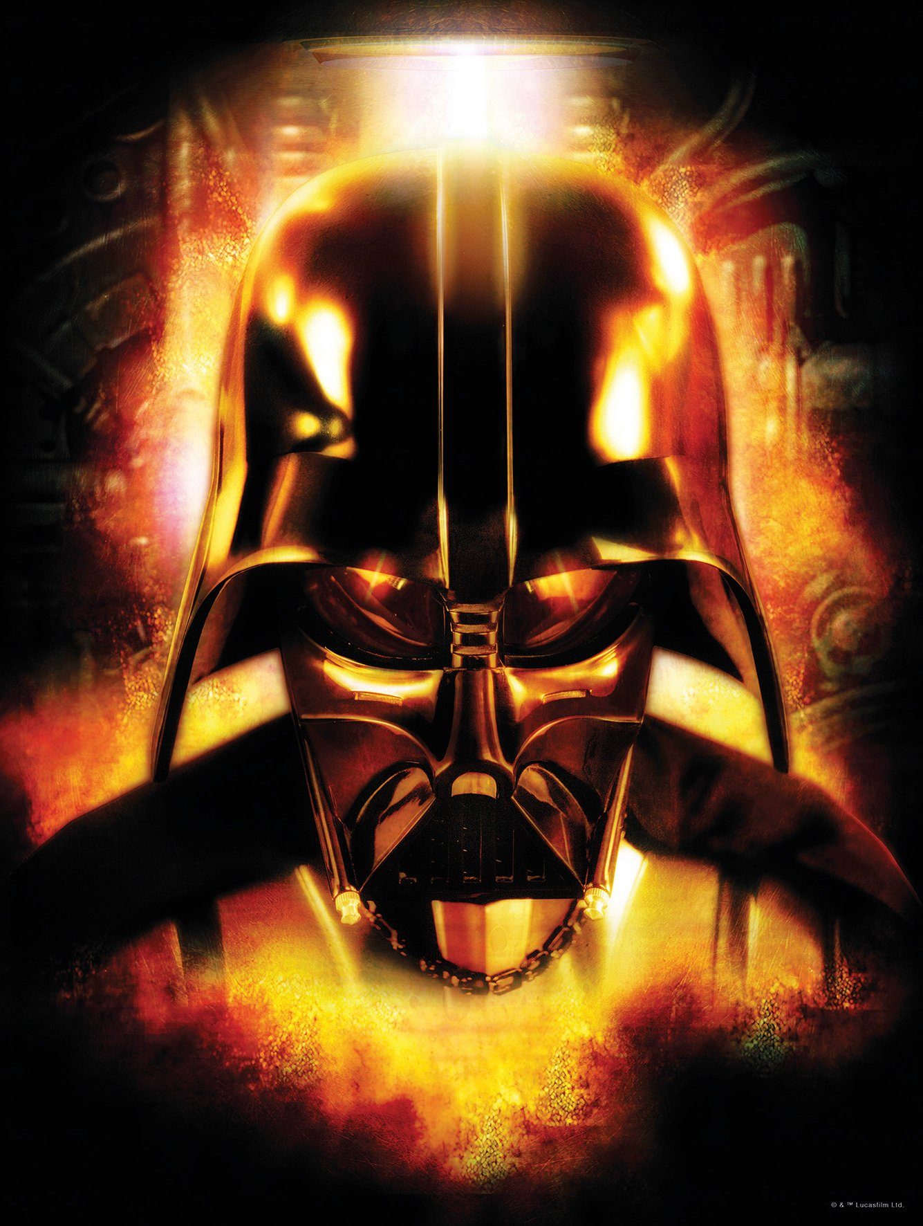 Komar wanddecoratie Star Wars Classic Vader Head, zonder lijst