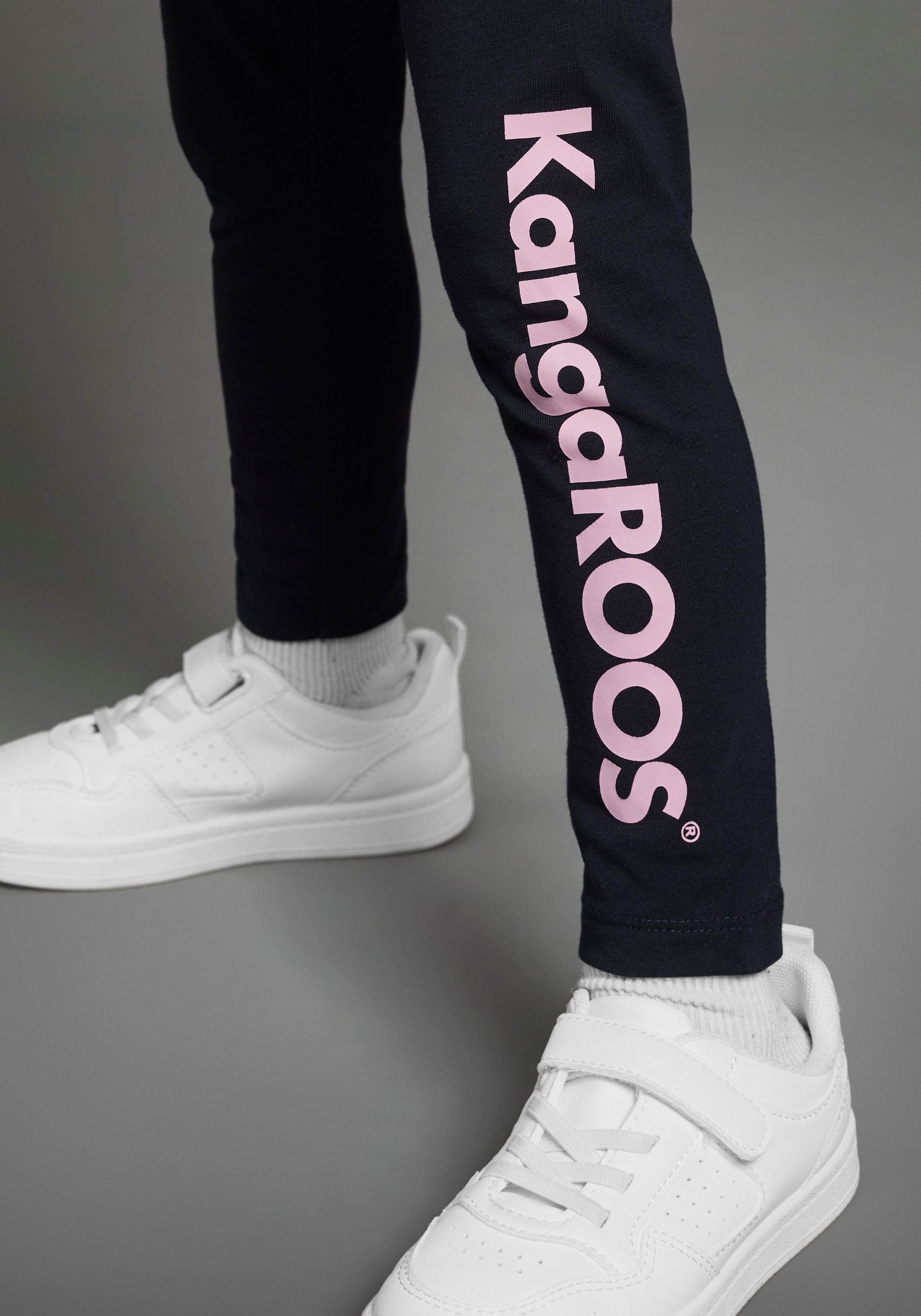 KangaROOS Legging 2-pack leggings met Kangaroos opschrift (set, 2-delig)