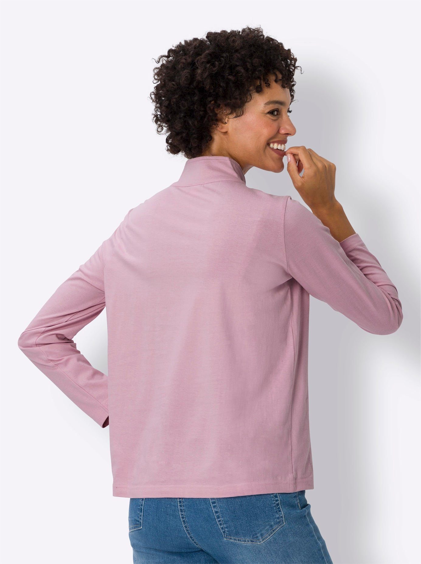 Classic Basics Shirt met staande kraag Shirt met lange mouwen (1-delig)