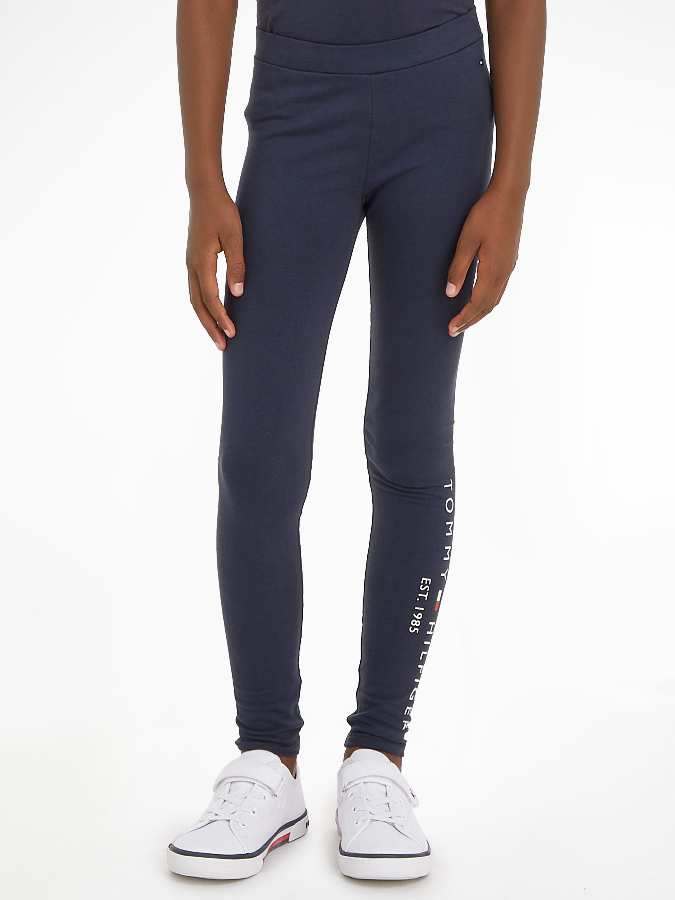 Tommy Hilfiger Legging ESSENTIAL LEGGING met tommy hilfiger logo-opdruk op het linkerbeen