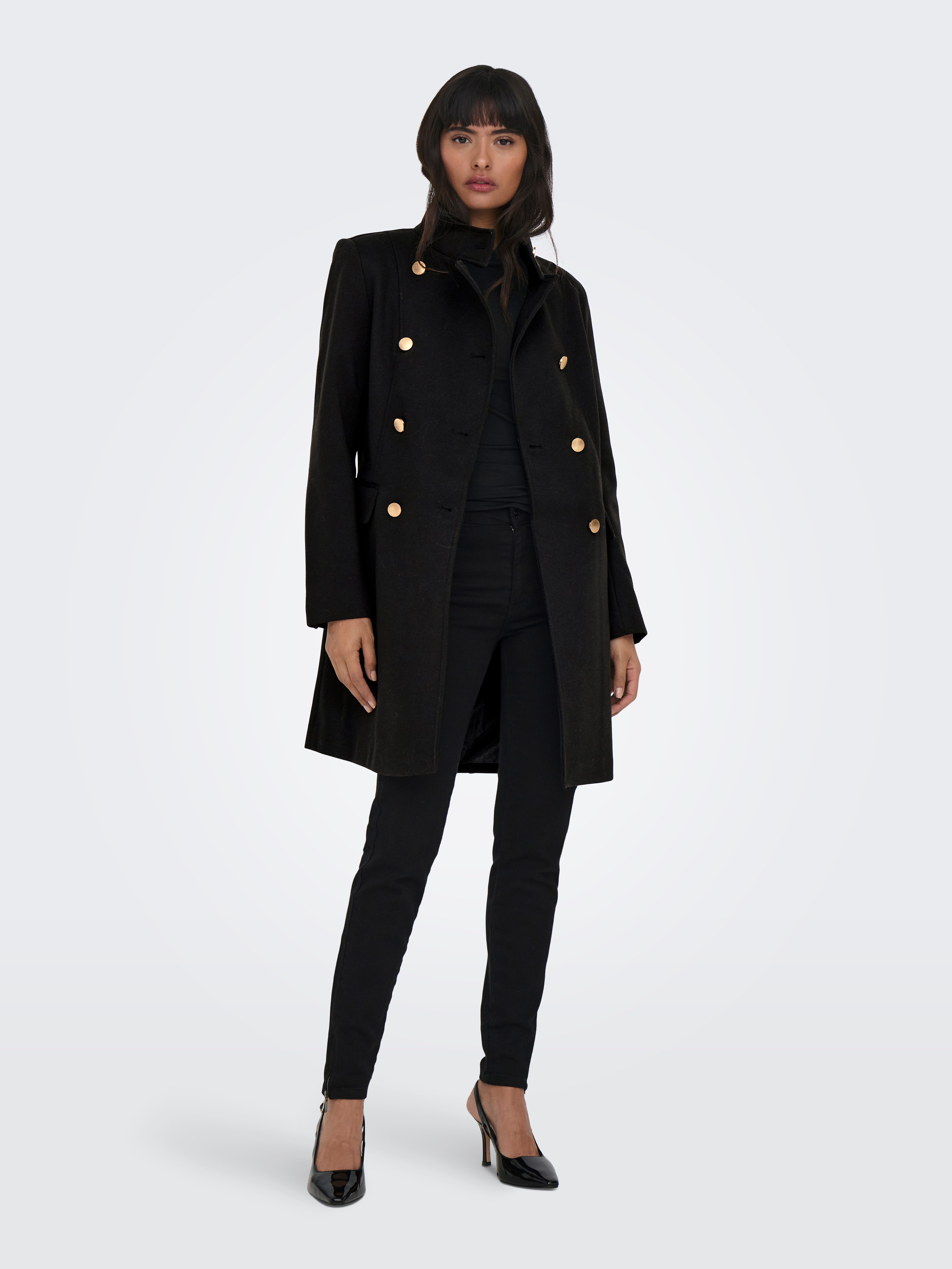 Only Korte jas ONLMOLLY FITTED COAT CC OTW