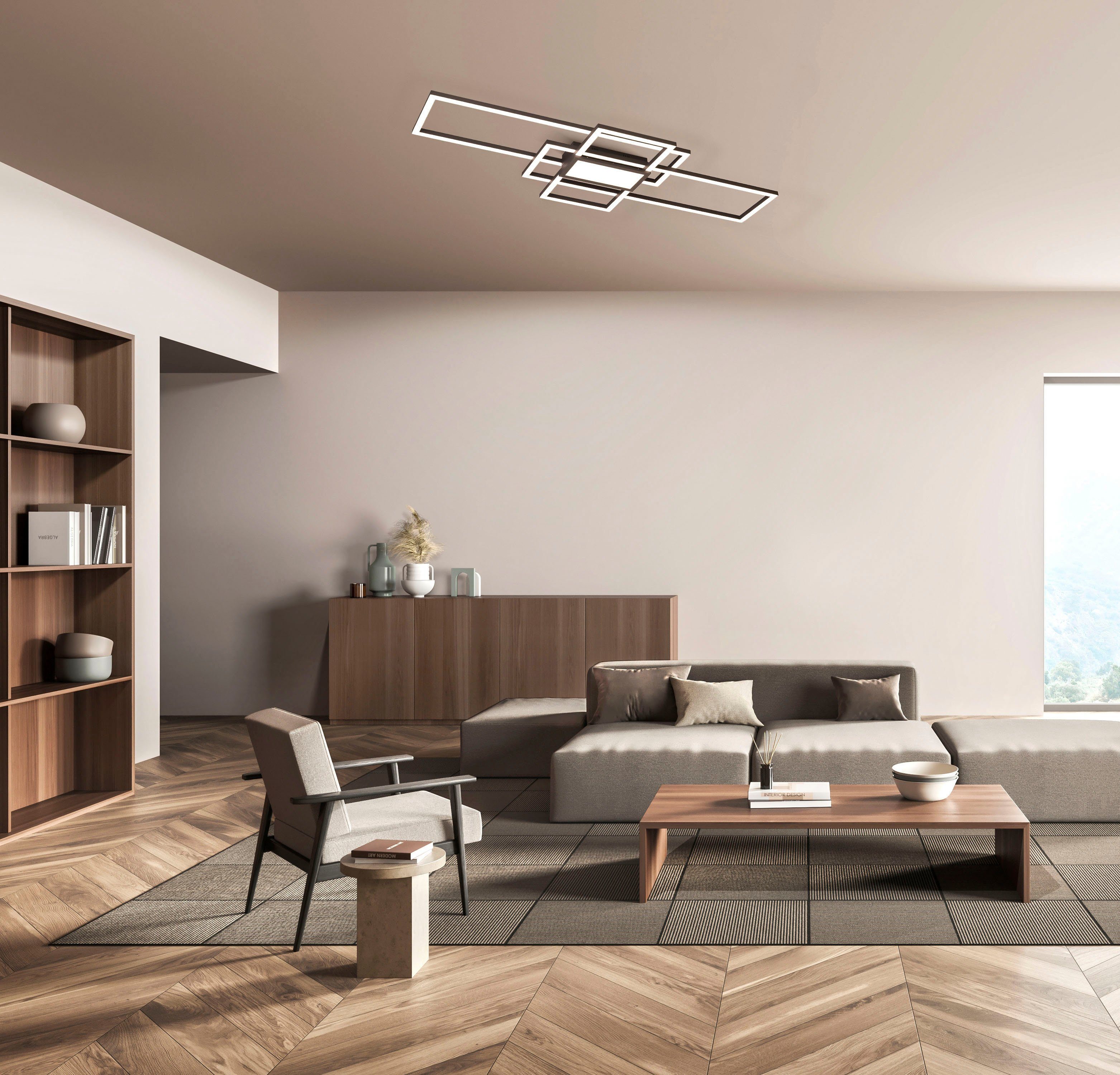 Honsel Leuchten Plafondlamp Seth duurzame led, dimbaar (1 stuk)