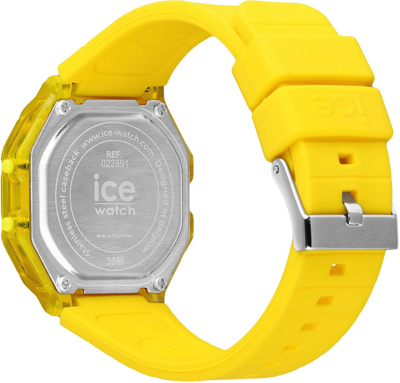 ice-watch Chronograaf ICE digit retro - Clear - Small Armbandhorloge, quartz, dameshorloge, siliconen armband, datum, digitaal