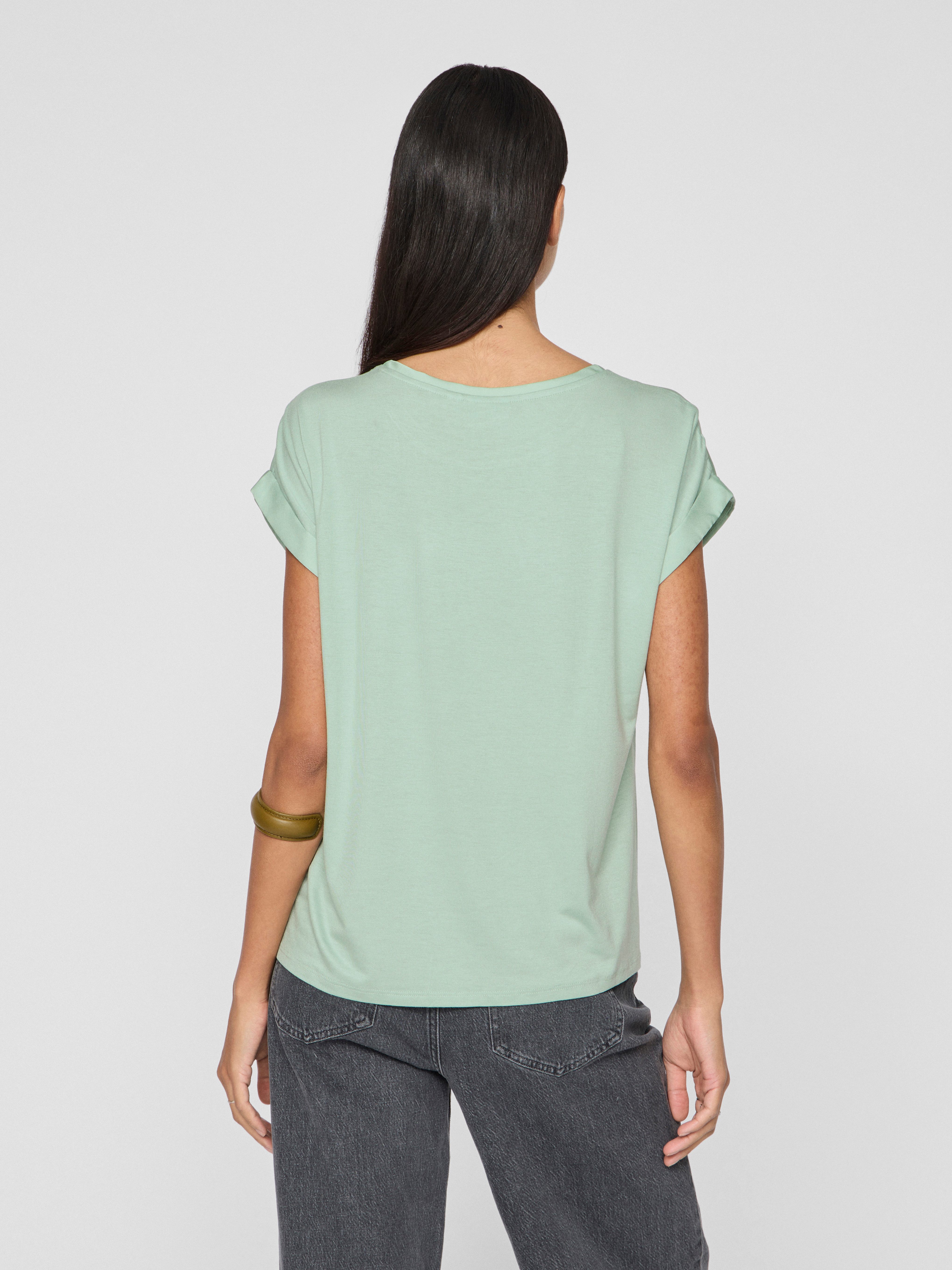 Vila Shirt met korte mouwen VIELLETTE S/S SATIN TOP - NOOS