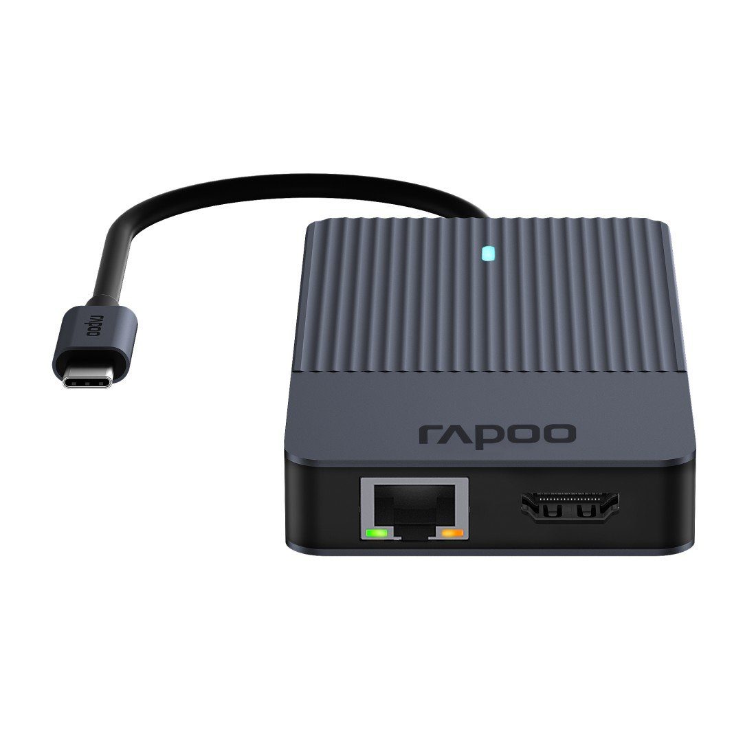 Rapoo USB-adapter UCM-2005 USB-C multiport adapter, 10in1, grijs