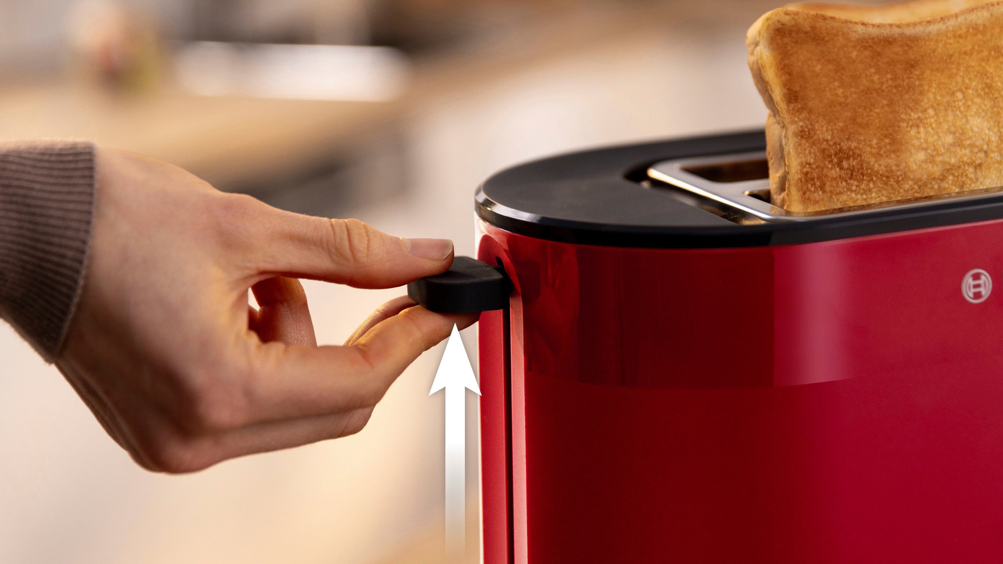 BOSCH Toaster MyMoment TAT2M124 geïntegreerde opzet voor broodjes, ontdooi-functie, brood centreren, auto off