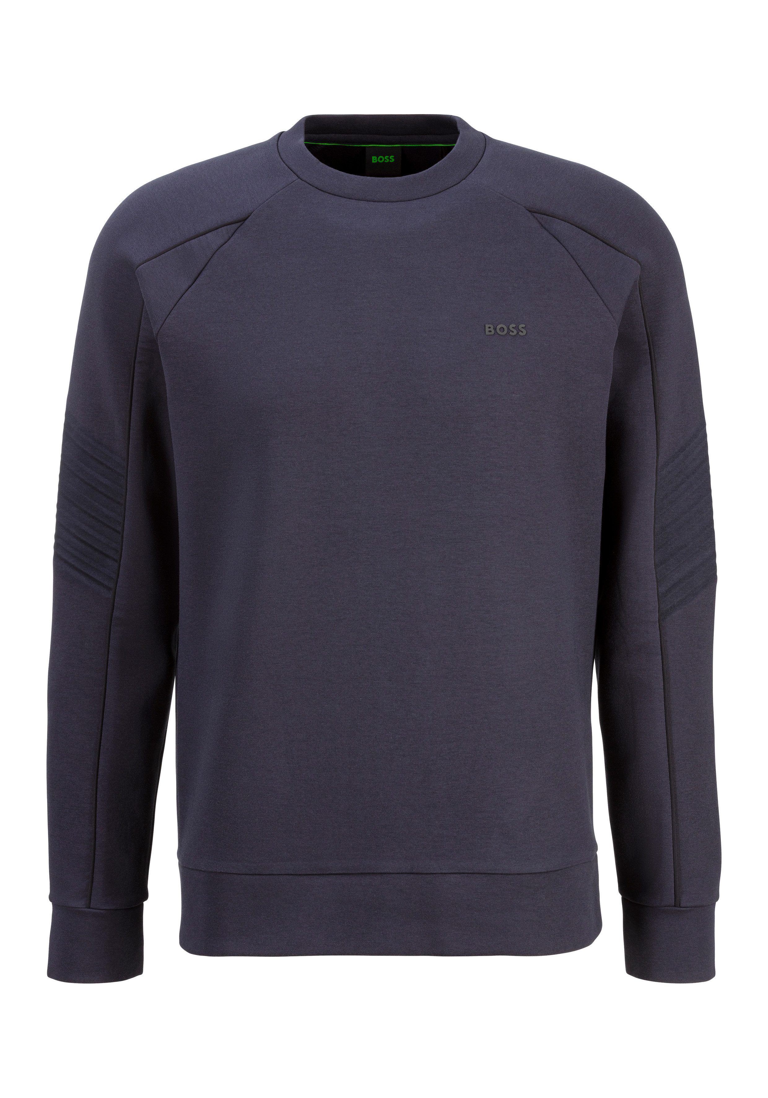 BOSS GREEN Sweater Salbo 1 met boss-opdruk heren sweaters maat L blauw