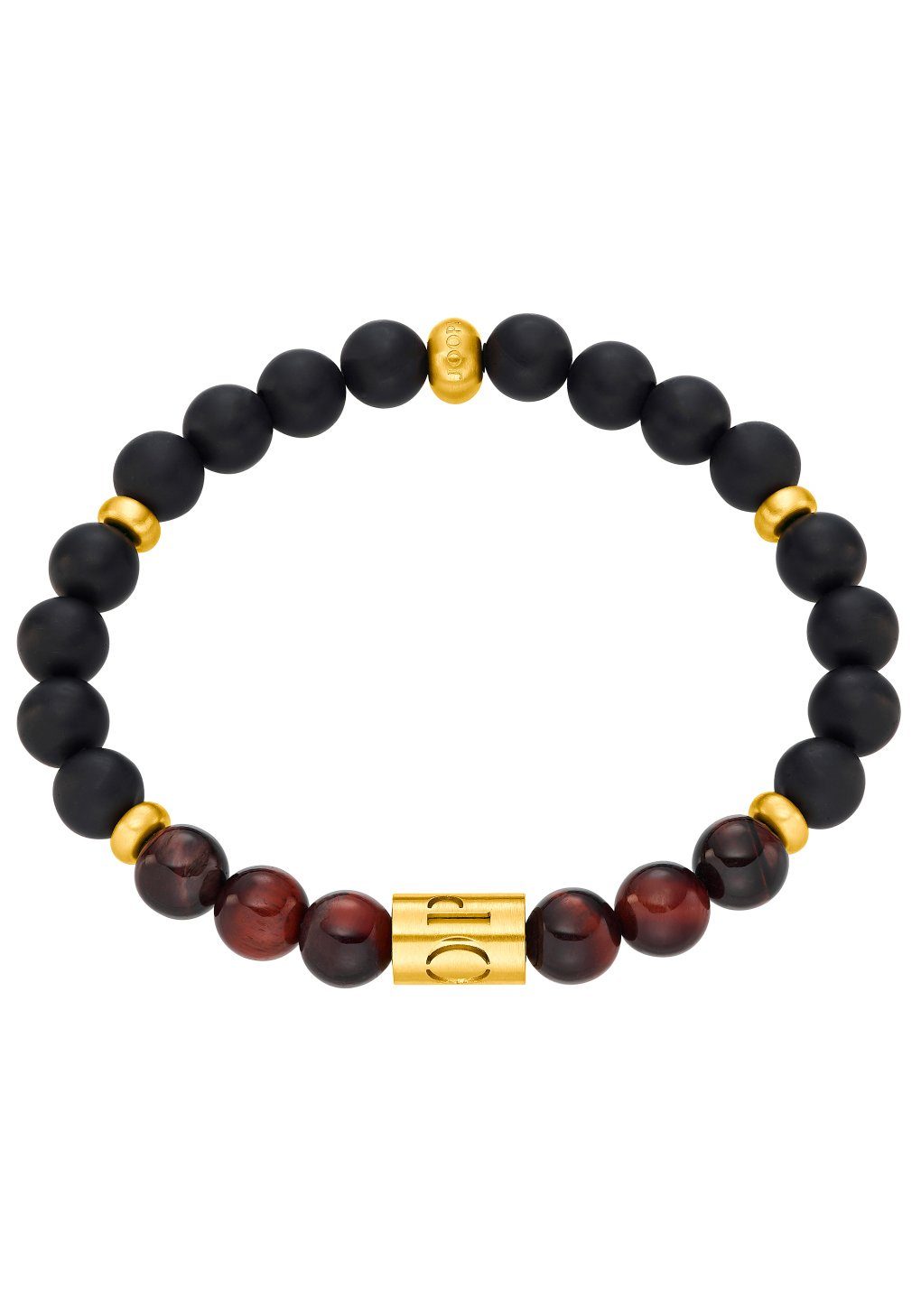 Joop! Armband 2034754 met tijgeroog heren armbanden zwart