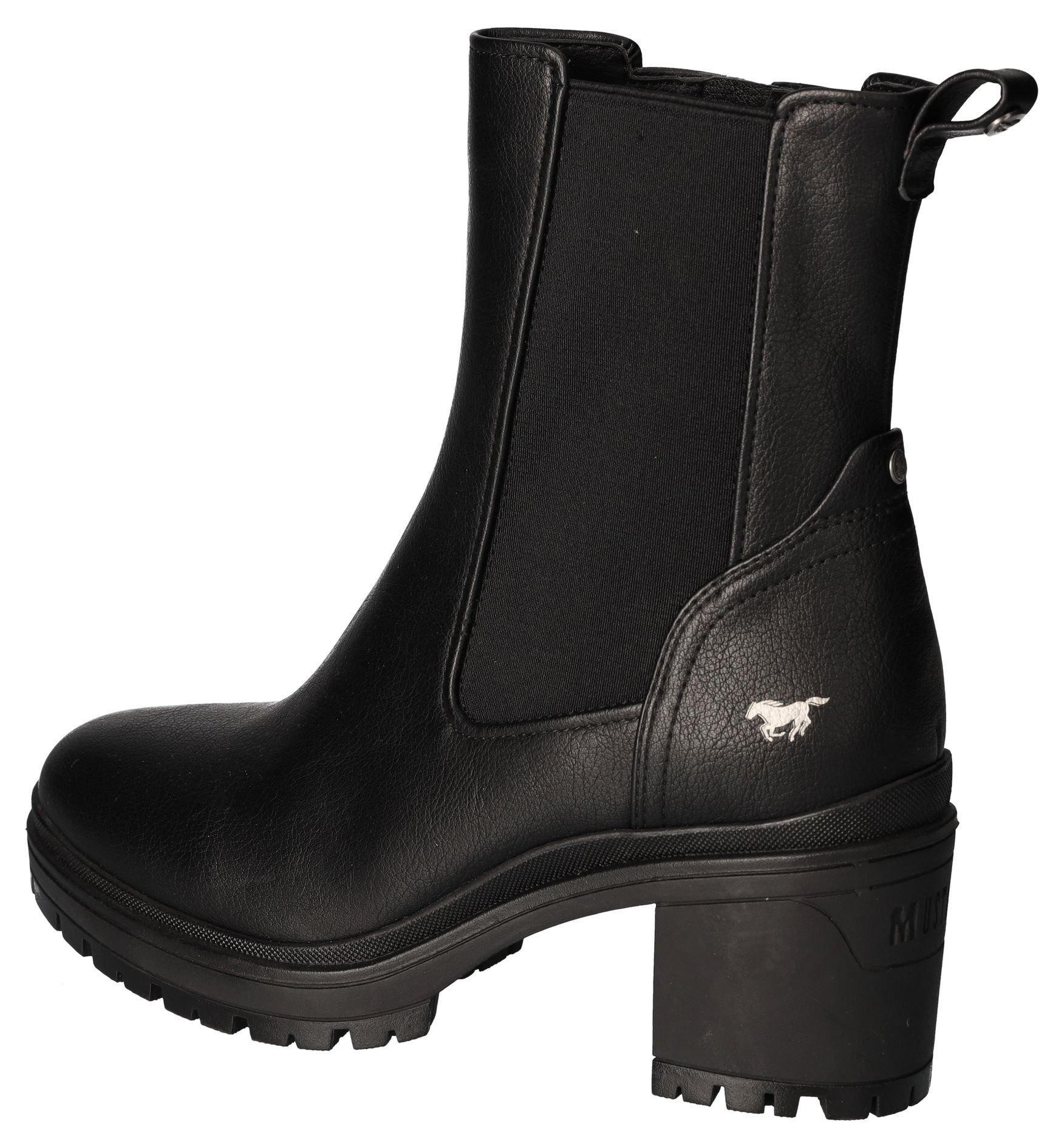 Mustang Shoes Chelsea-boots , instappers, enkellaars, met stretch aan de zijkant, smalle vorm