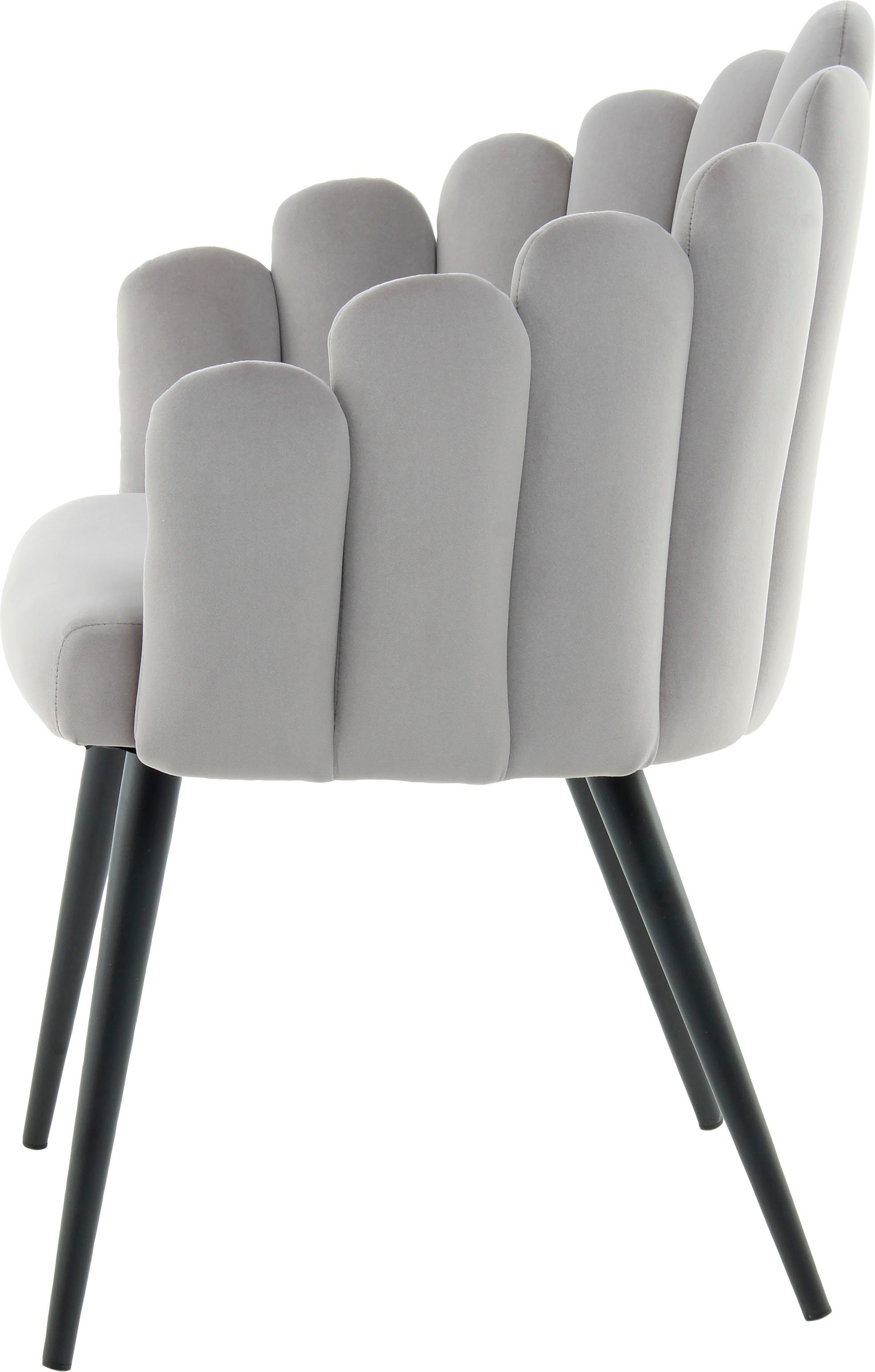 Kayoom Stoel Jeane 625, met fluweelzachte bekleding, comfortabel en gezellig fluweelzachte bekleding, modern, comfortabel en gezellig, met fluweelzachte bekleding (1 stuk)