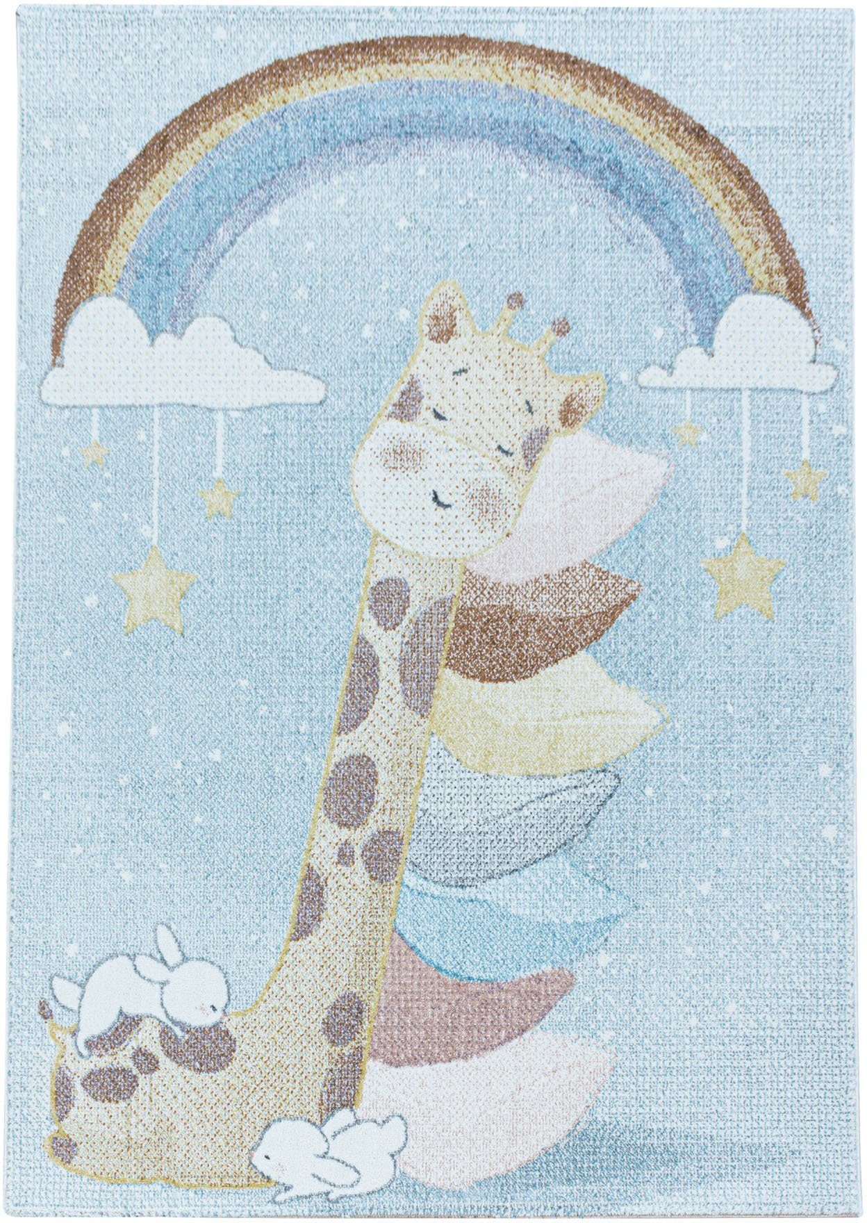 Ayyildiz Teppiche Kindervloerkleed LUCKY 3612 Kinderkleed met girafmotief