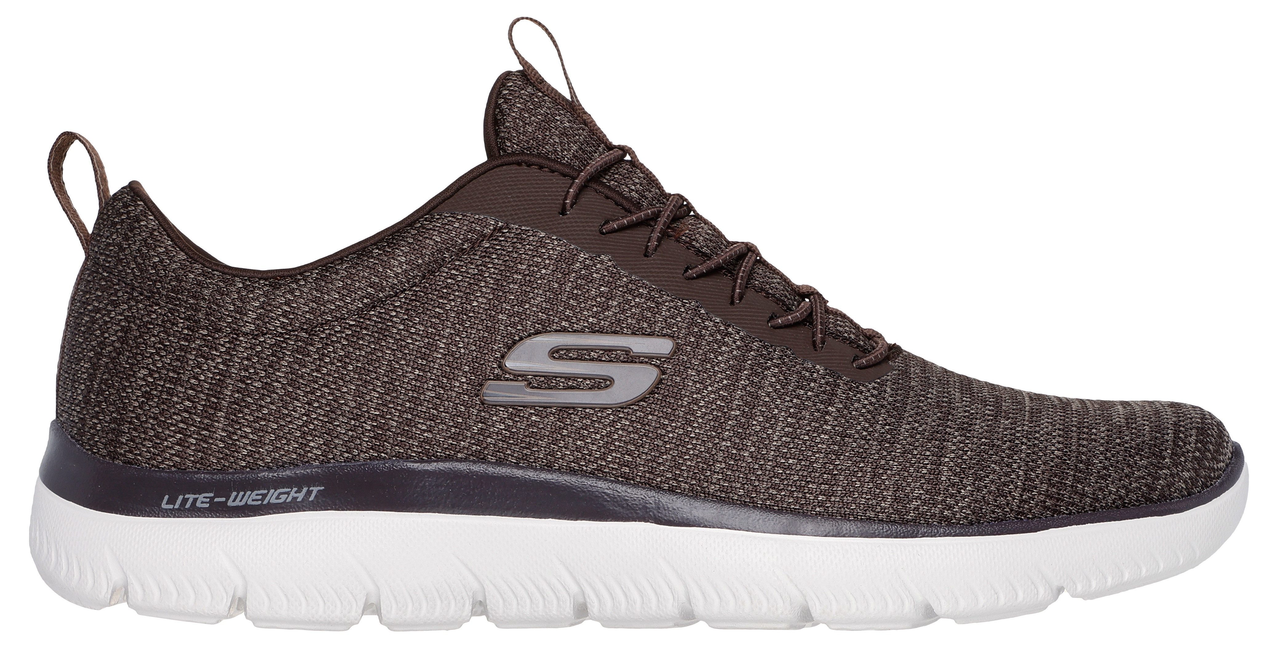 Skechers Slip-on sneakers SUMMITS- slippers, vrijetijdsschoen, lage schoen met elastische veters